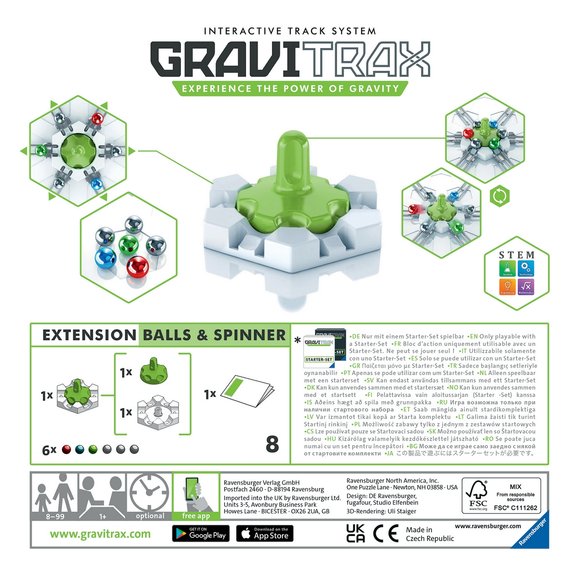 Gravitrax Bloc d'action Balls & Spinner
