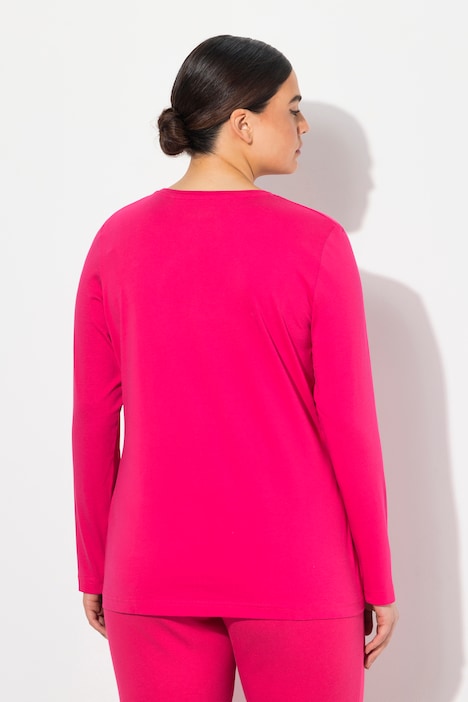Shirt, Slim, Rundhalsausschnitt, Langarm