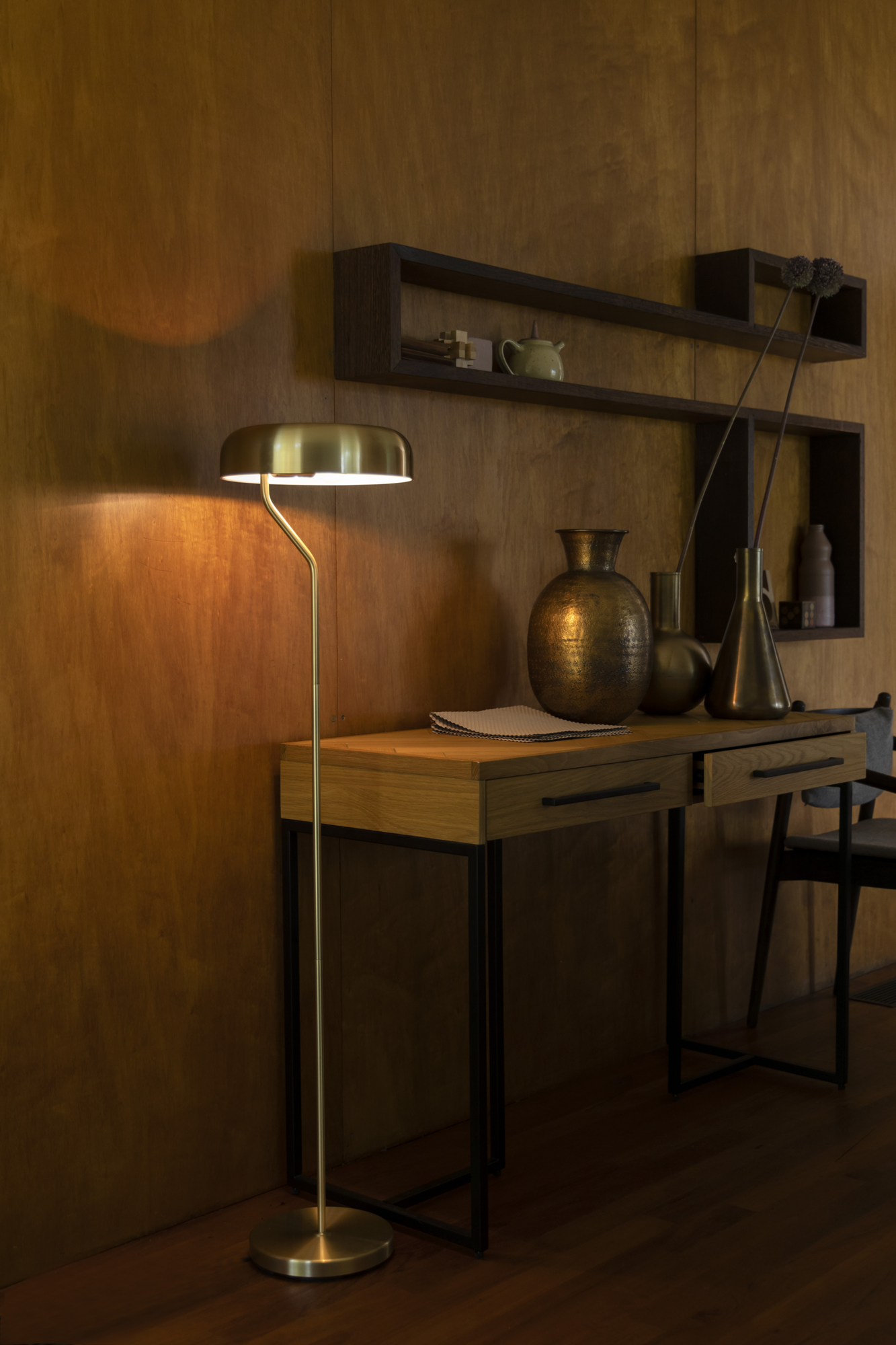 Vloerlamp Eclipse zwart