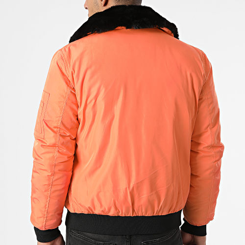 Veste Bomber Col Mouton 5053 Orange