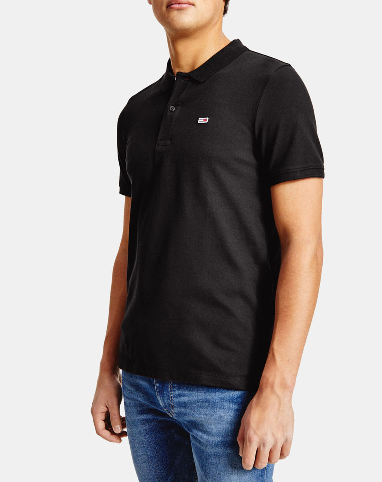 Tommy Jeans Polo Solid Stretch noir