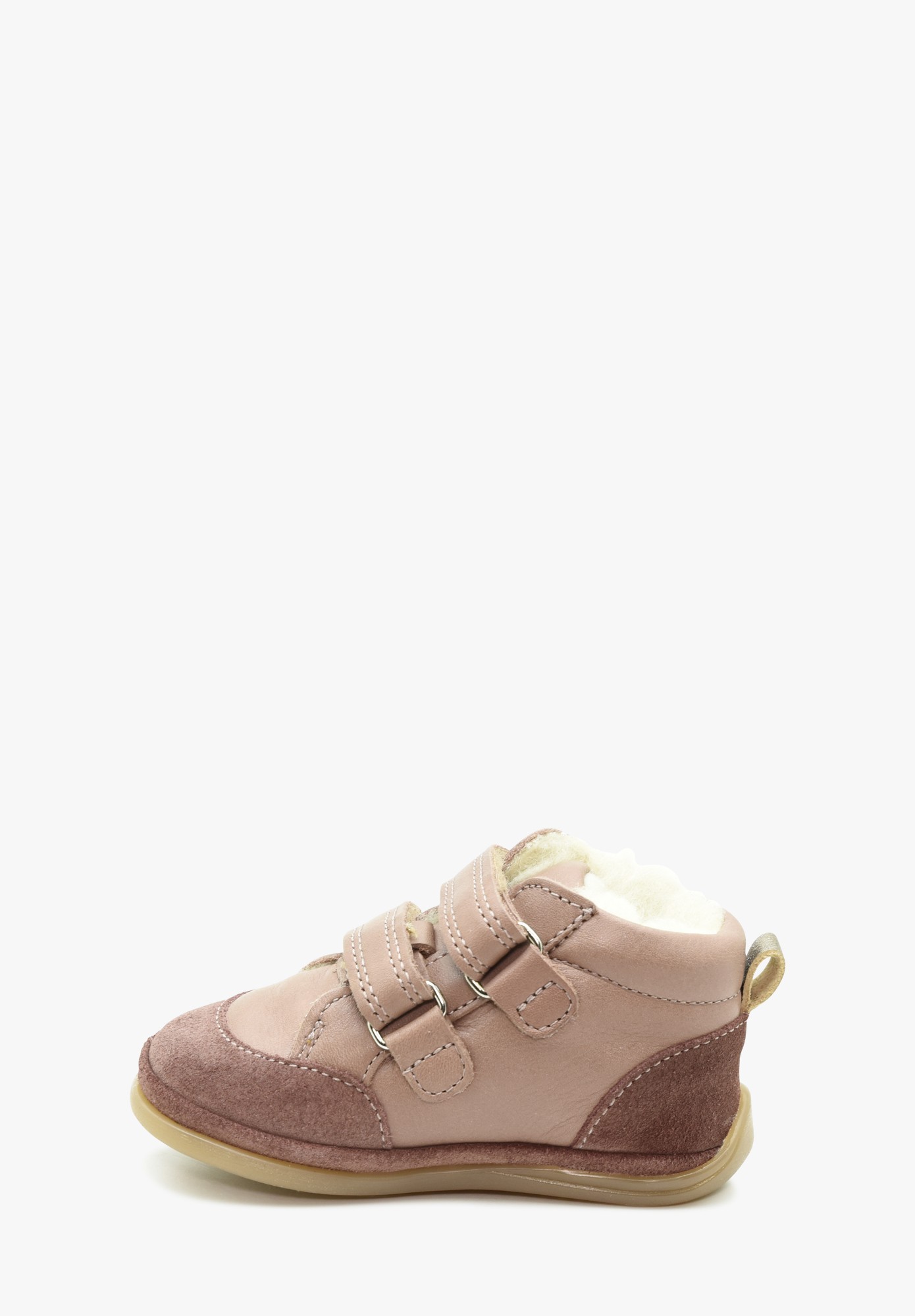 Aubépine cœur Wollfutter erste Schritte Altrosa Bronze