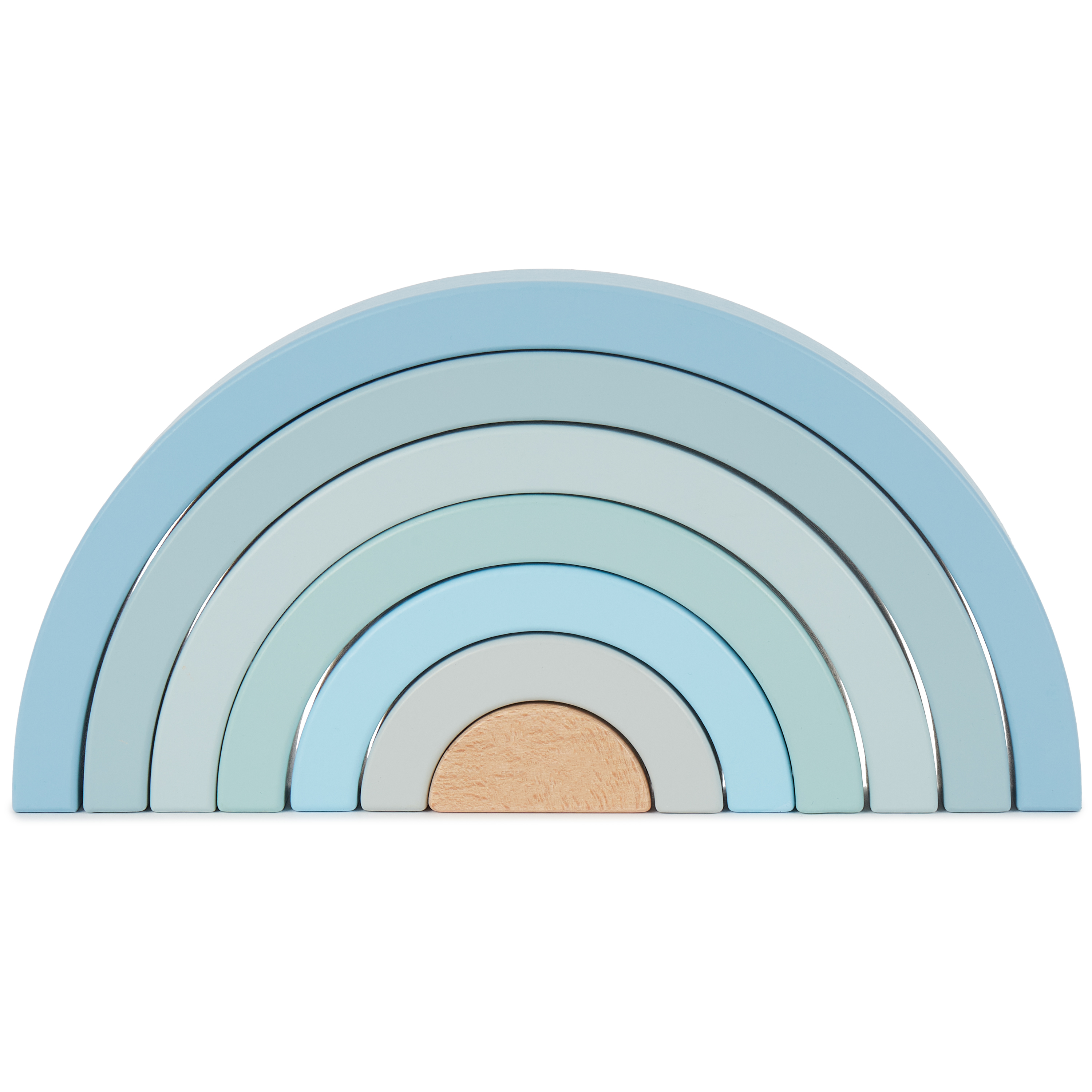 Holzbausteine REGENBOGEN blau