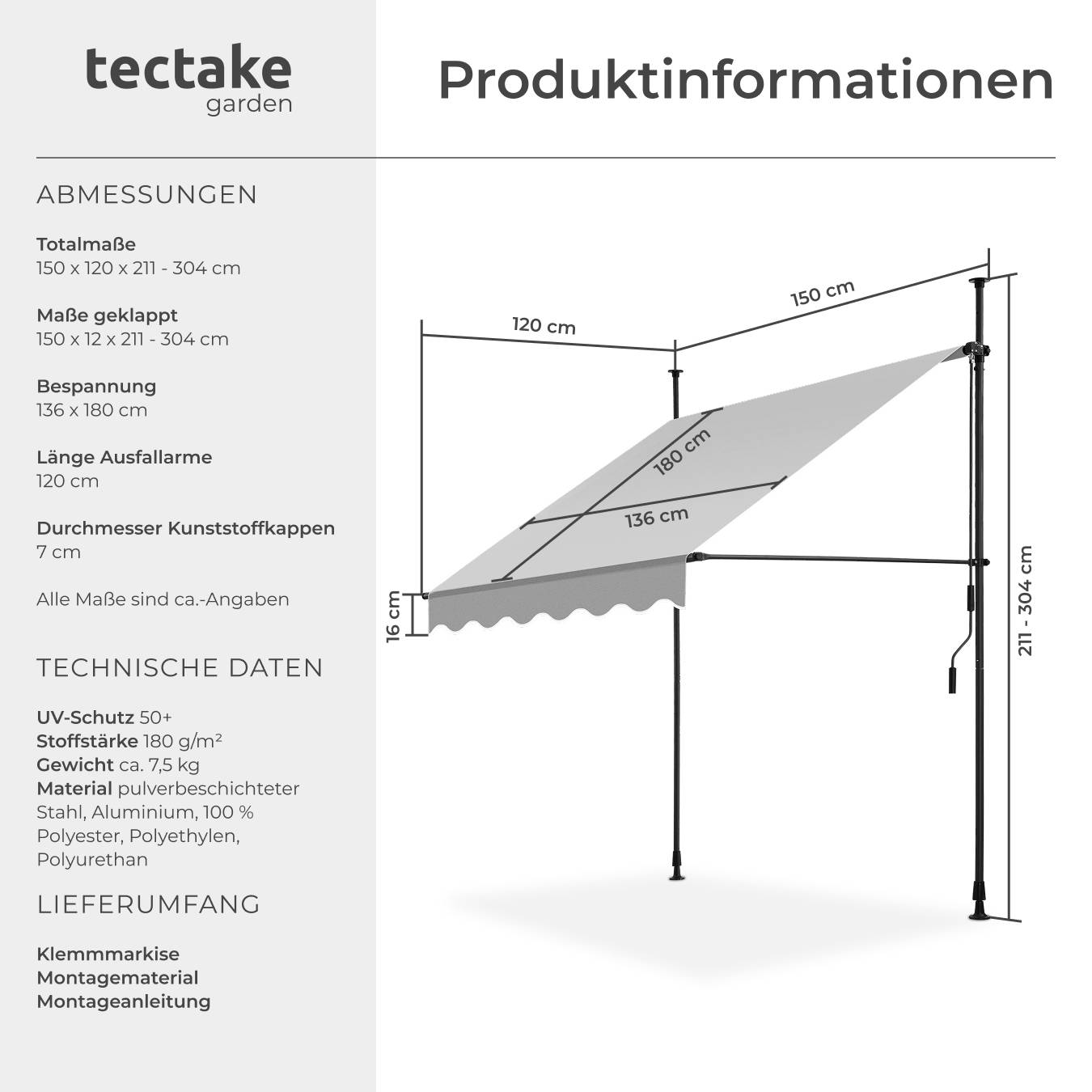 Klemmmarkise