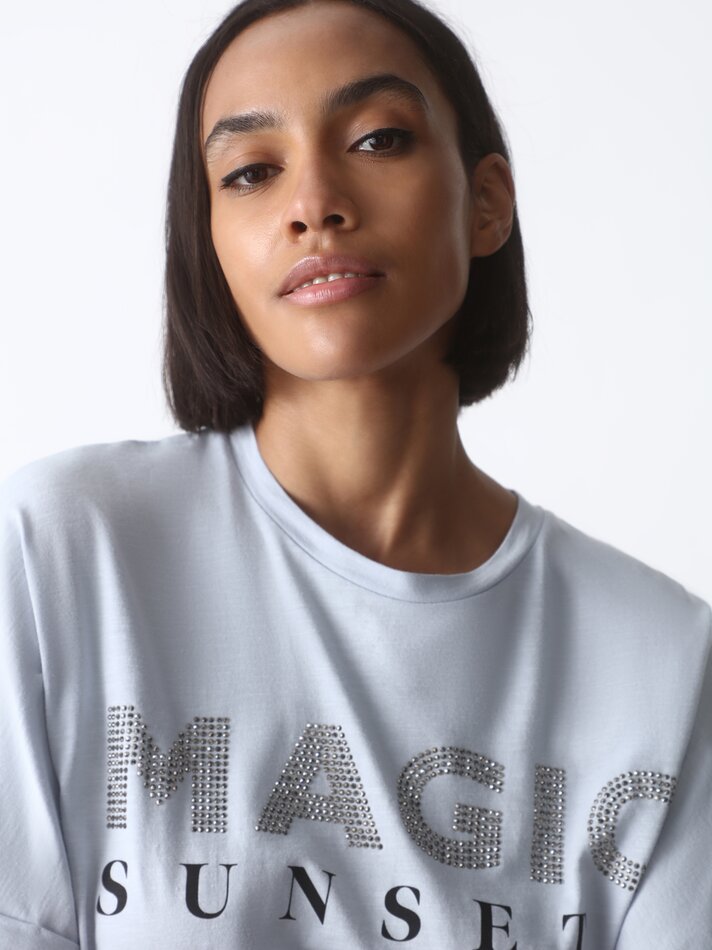 Camiseta básica estampada - Marino Vigoré