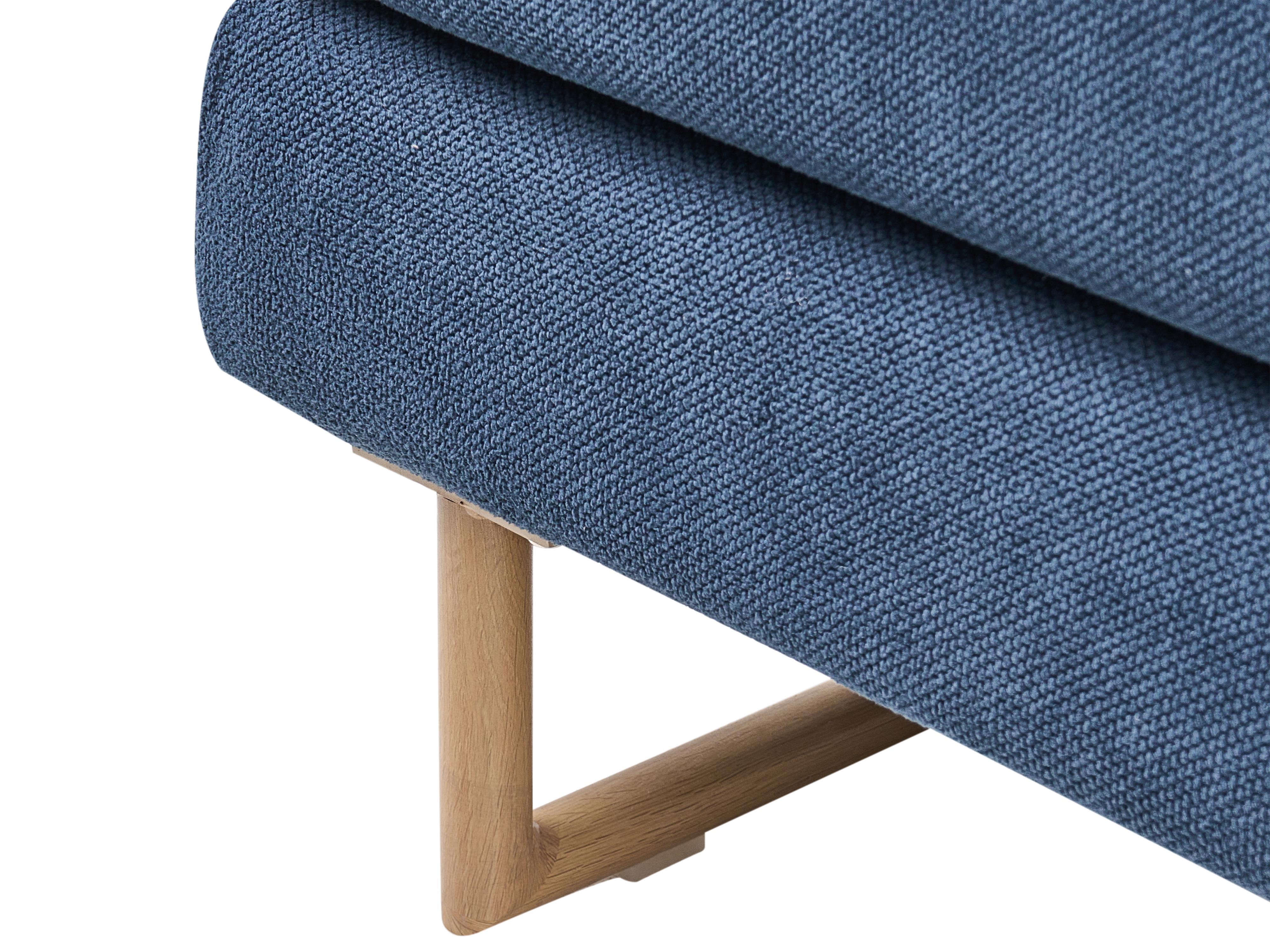Slaapbank 3-zits JERSLEV Stof Blauw