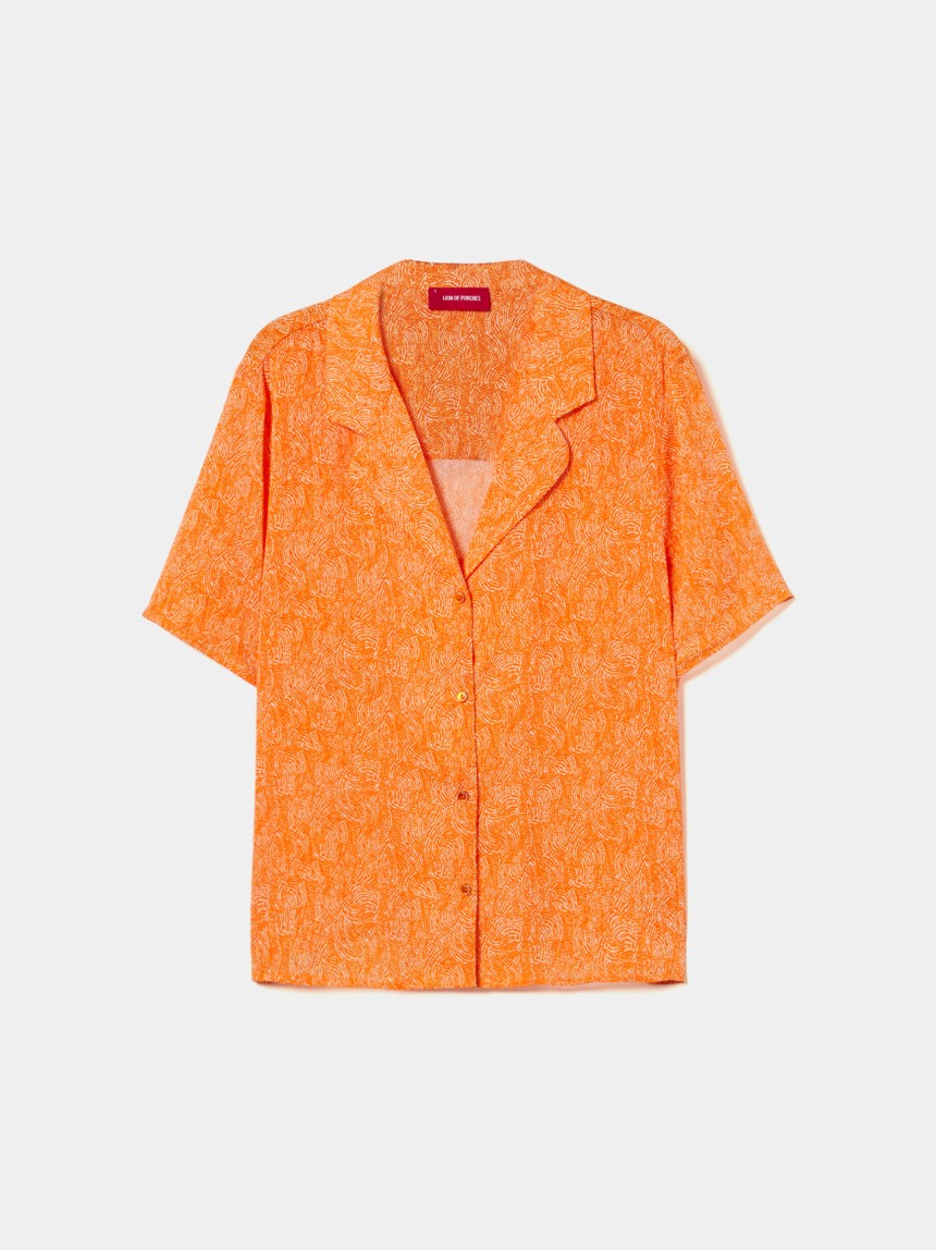 Camisa de manga curta com micro padrão