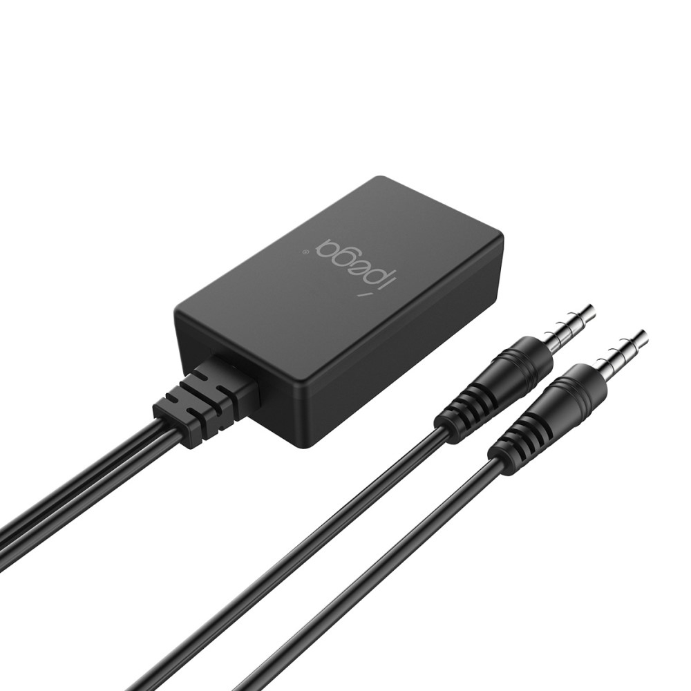 2in1 Dual 3.5mm AUX Klinke Audio Konverter Adapter für Nintendo Switch / Switch OLED / Switch Lite - Schwarz