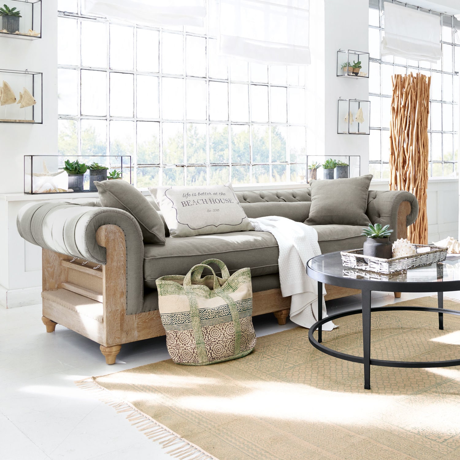 Sofa Kanani grau/braun