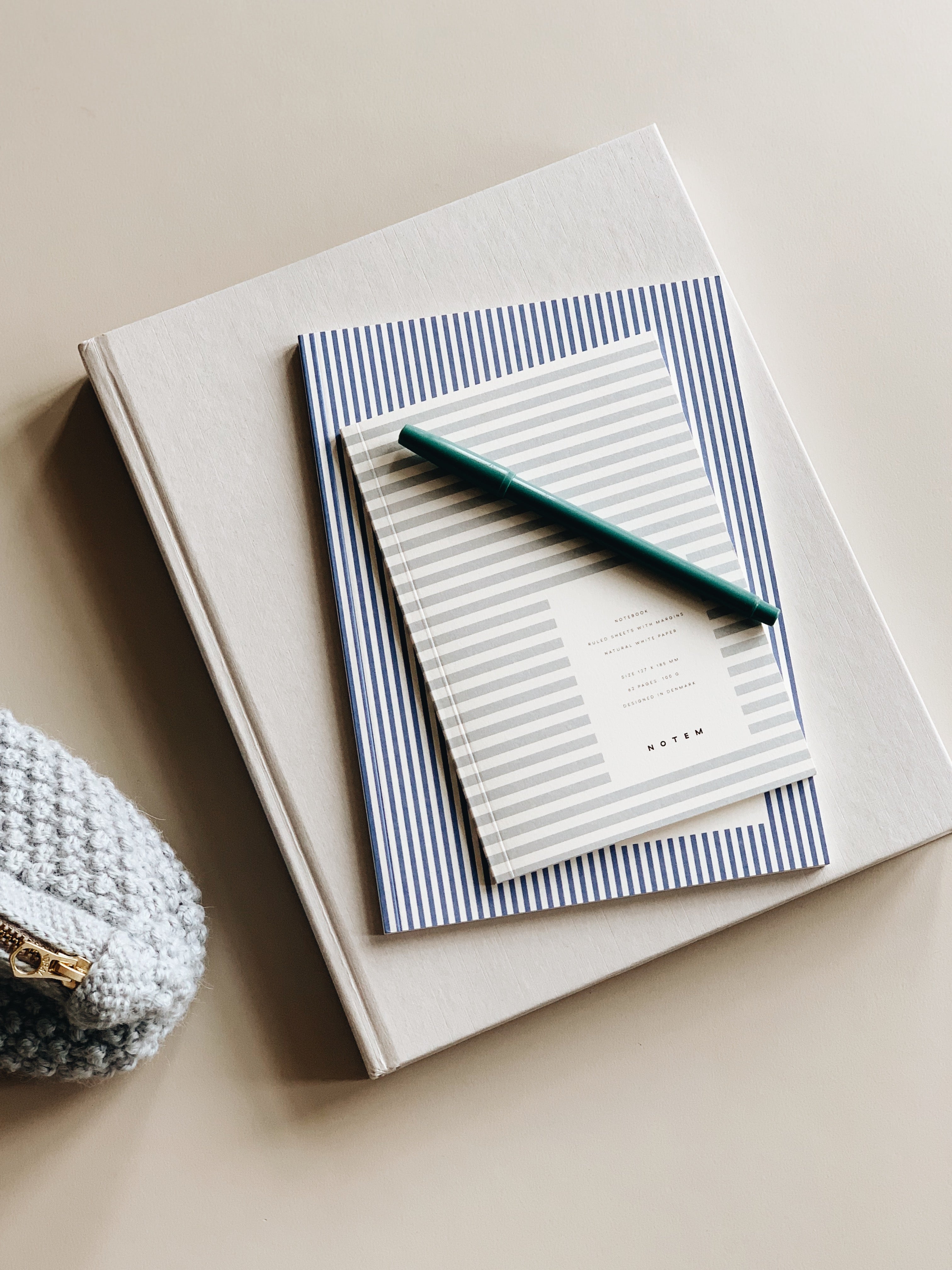 Notem  VITA notesbog, medium - Blue Lines