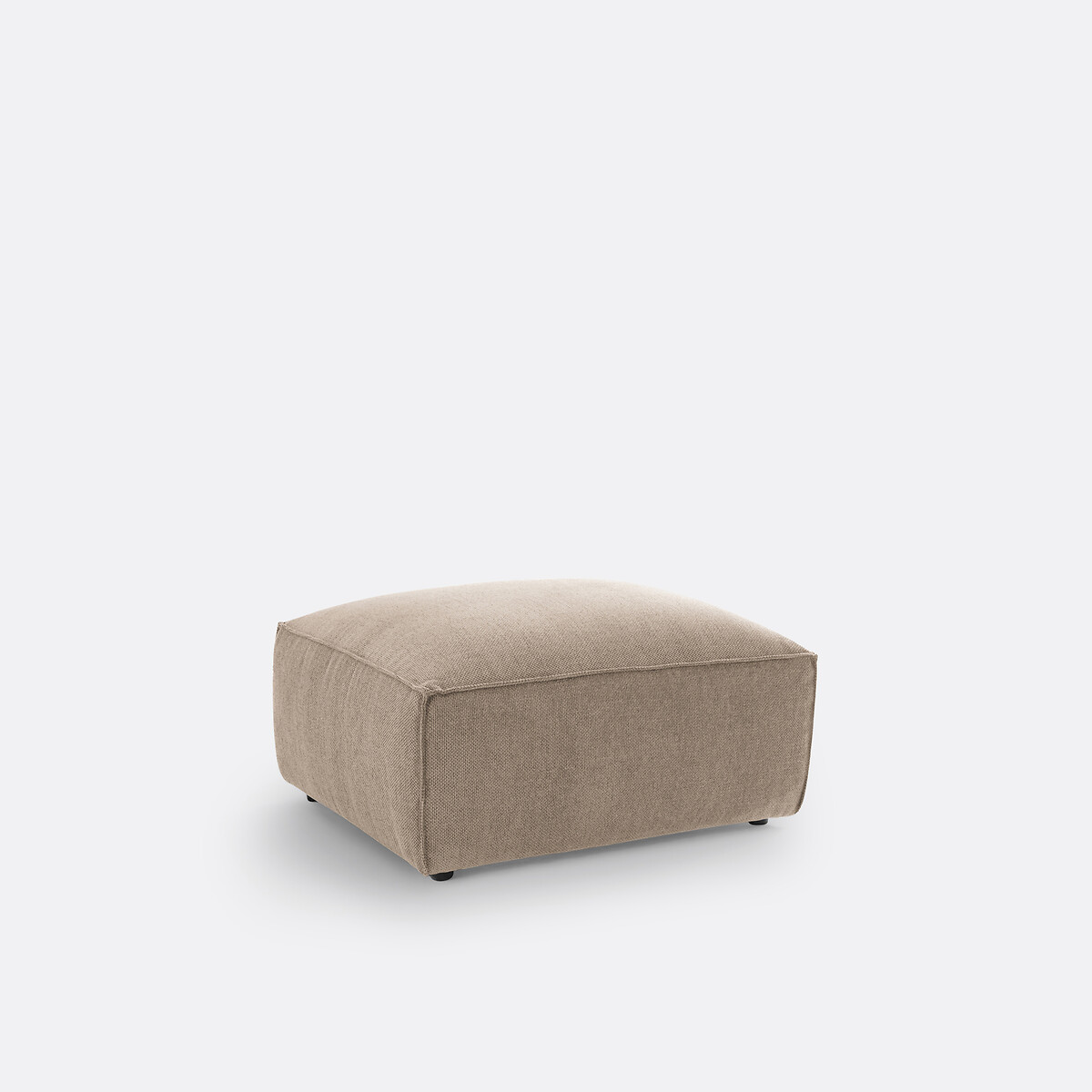 LA REDOUTE INTERIORS<br>Puf de tecido texturizado, Seven