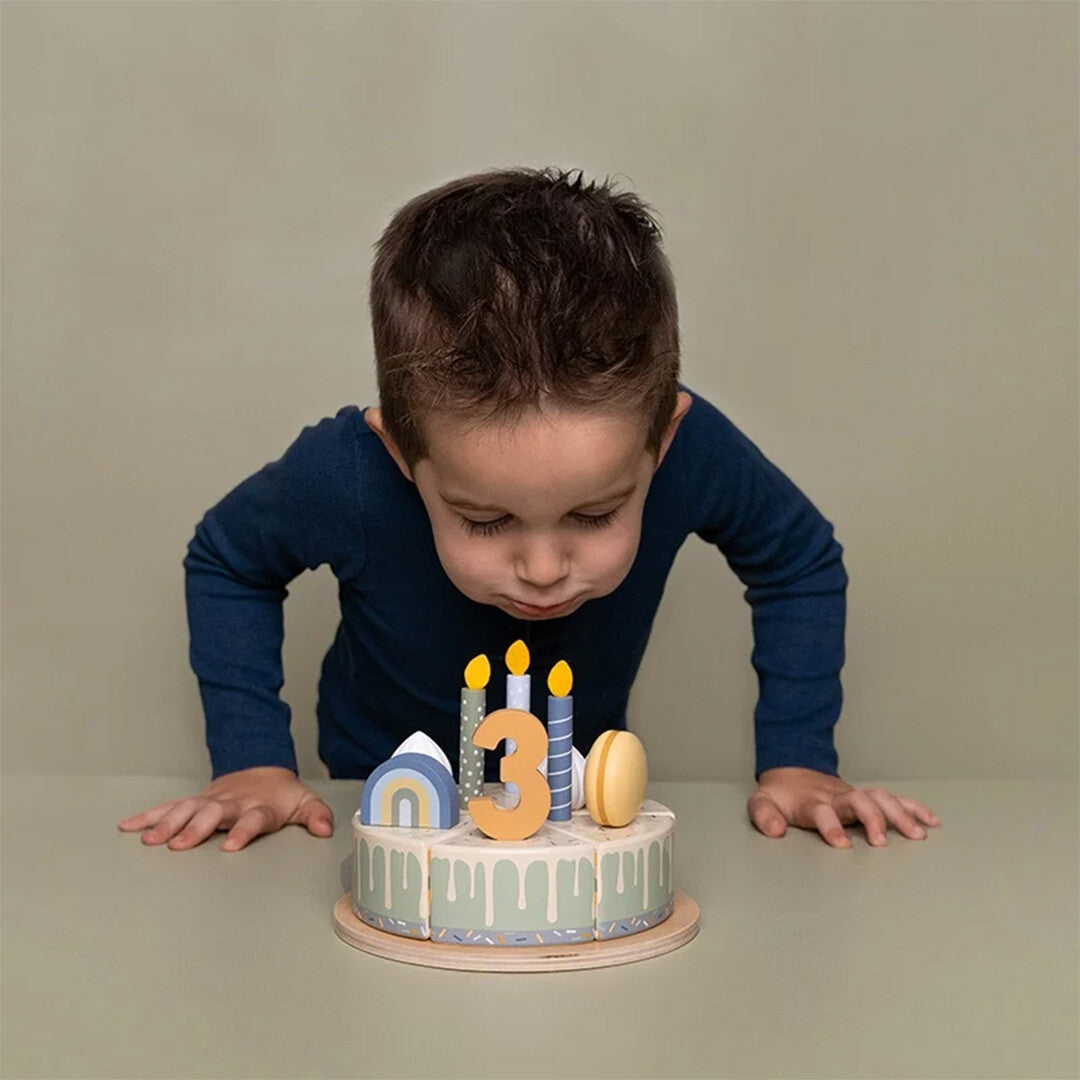 Little dutch verjaardagstaart blauw
