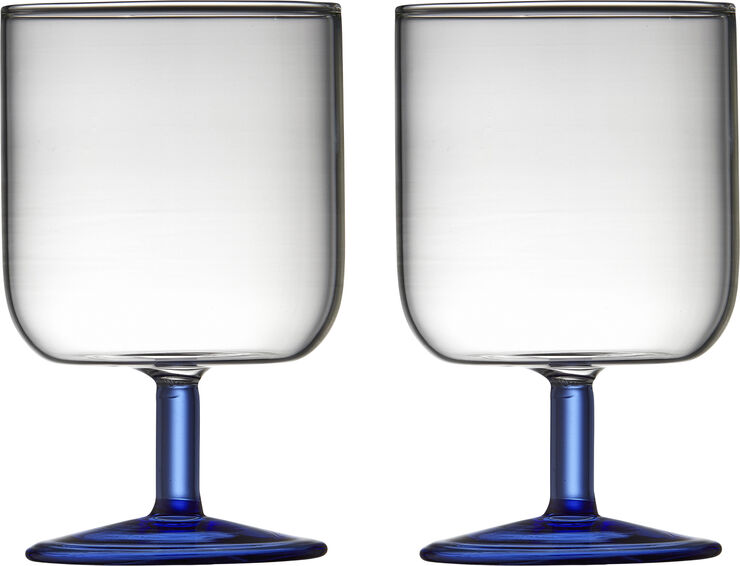Lyngby Glas Vinglas Torino 30 cl 2 stk. Klar/Blå Klar/blå