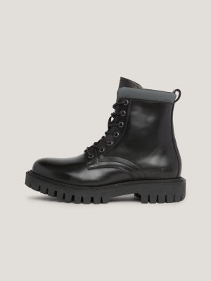 Botas de couro premium com sola tratorada robusta