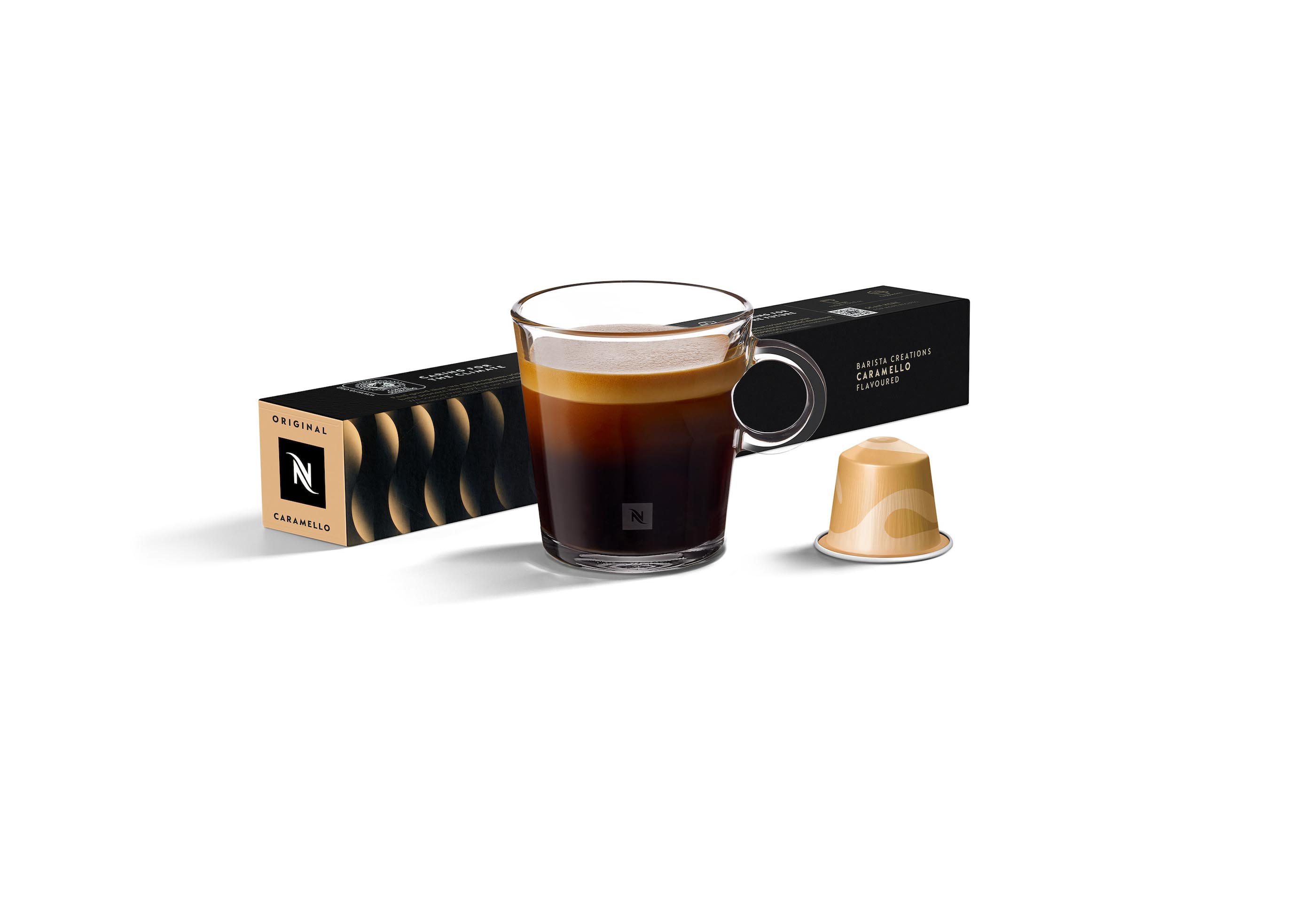 Cápsulas de café com caramelo