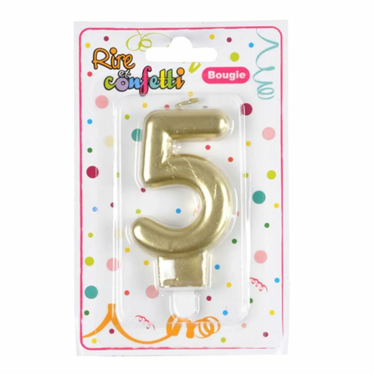 Paris Prix Bougie Anniversaire Chiffre 5