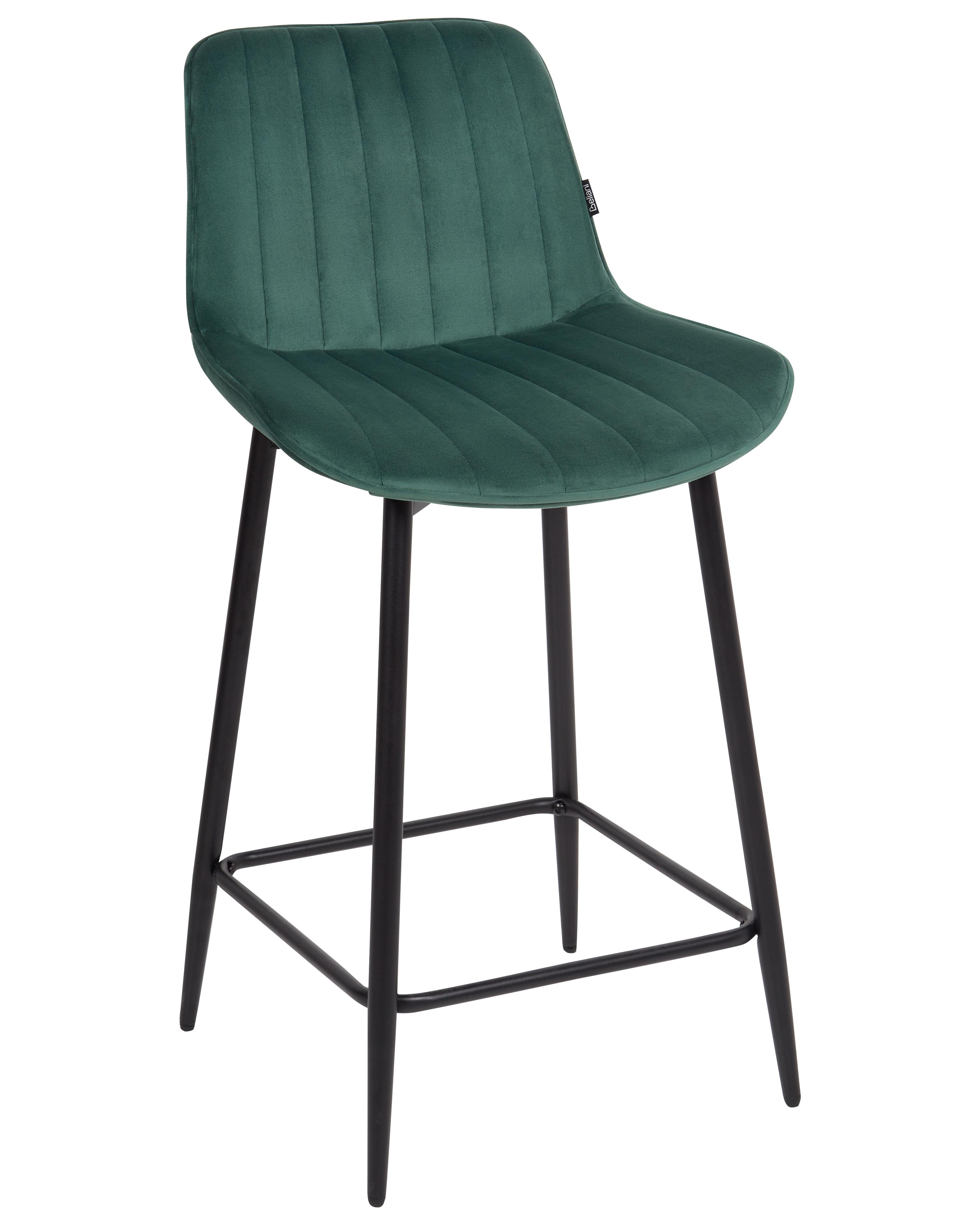 Set van 2 barstoelen DUBROVNIK Fluweel Smaragdgroen
