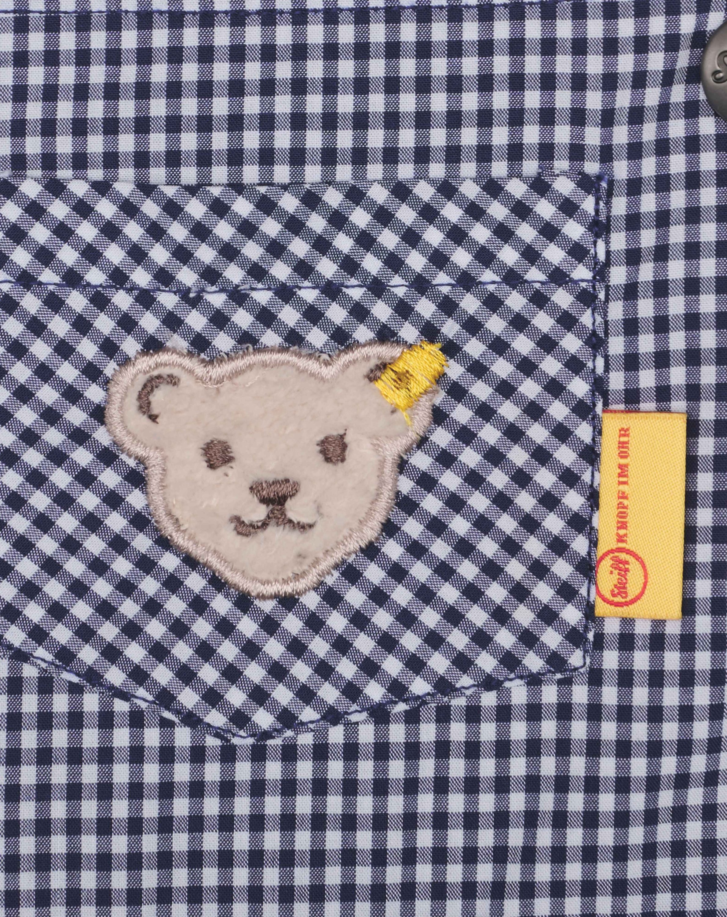 Latzhose ELIAN kariert in steiff navy