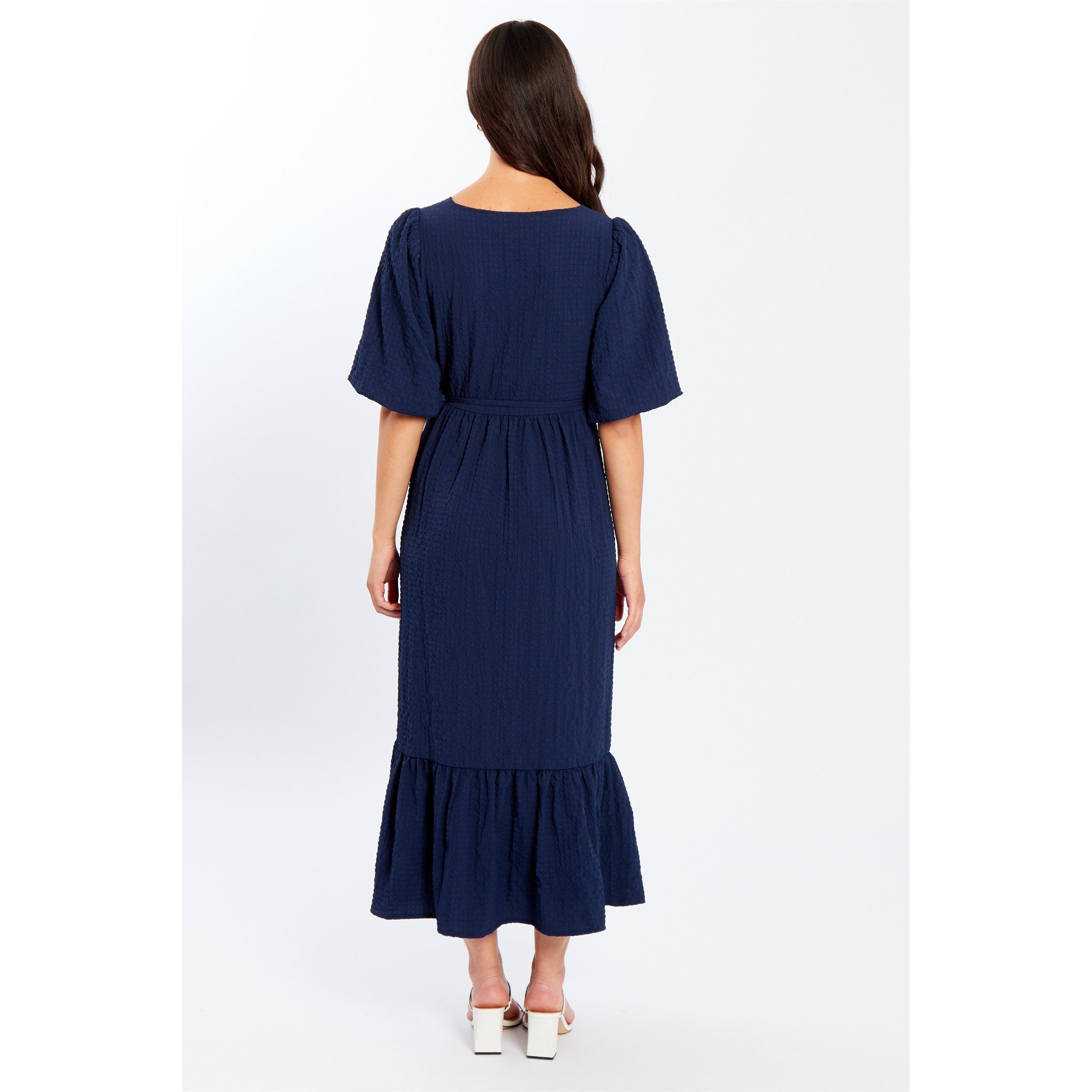 Be You Crepe Wrap Midi Dress