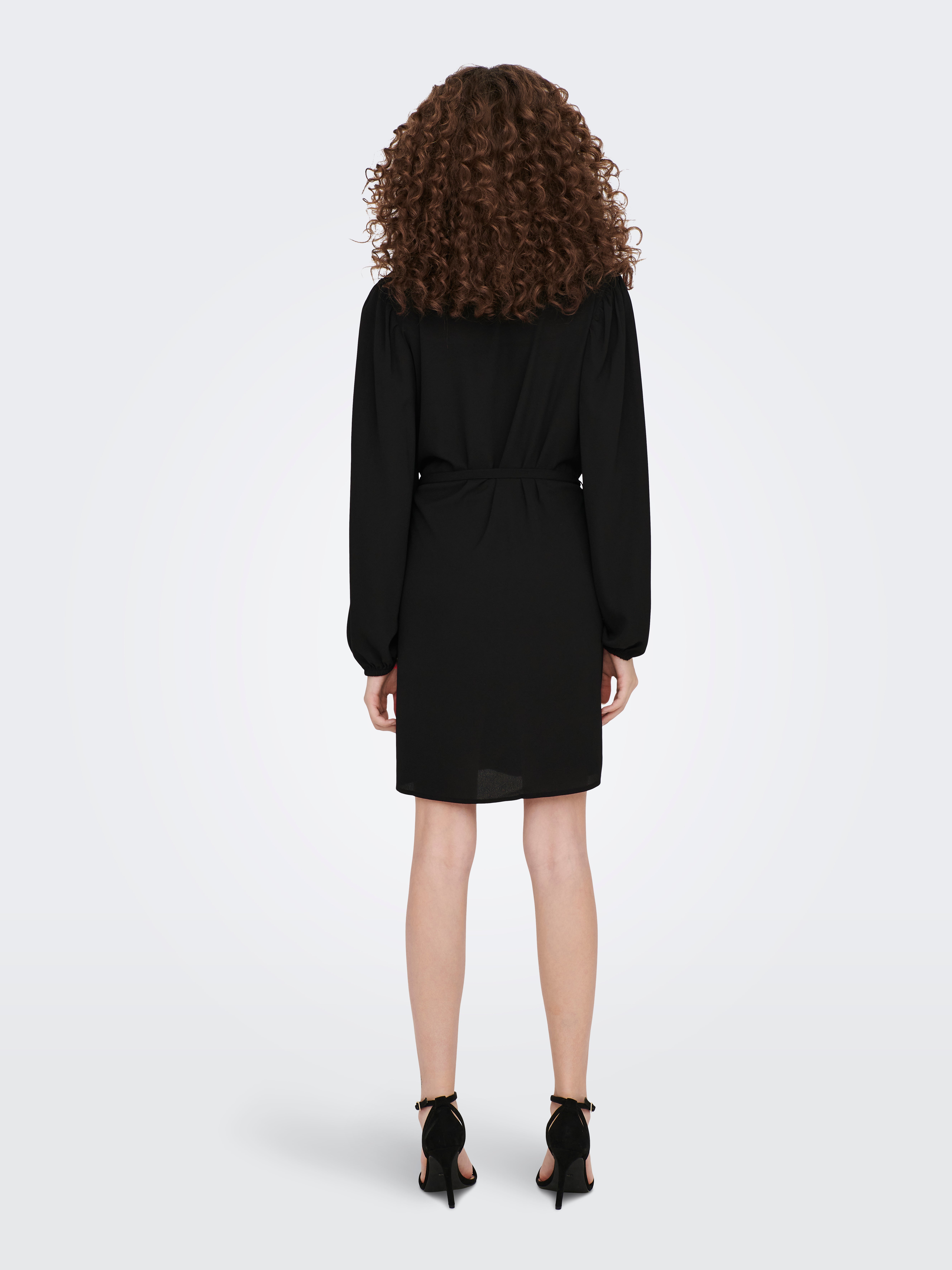 JDYHALLIE Kurzes Kleid Black