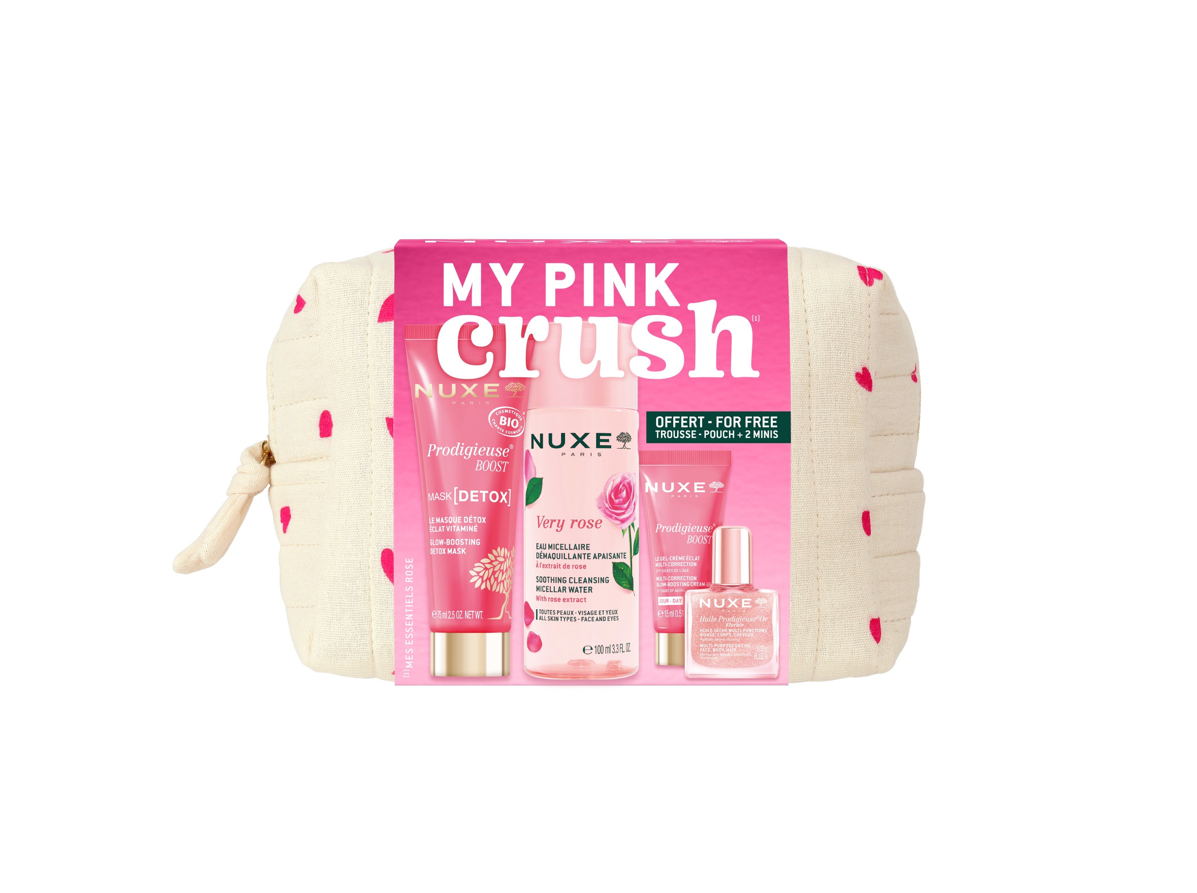 KIT VIAGEM NUXE 75ML 100ML 15ML 10ML