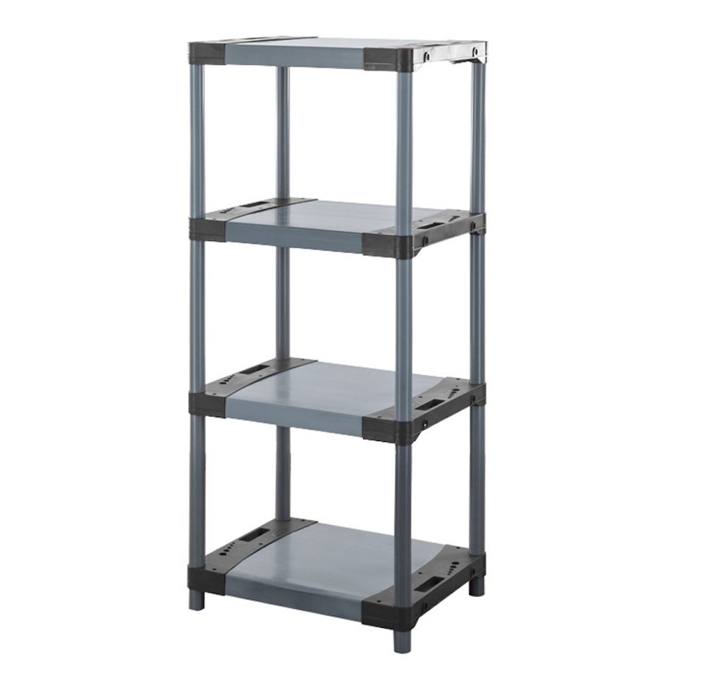 PROREGAL Plastic Plank Big Grey Bear Laag HxBxD 138 x 70 x 46 cm Plank Draagvermogen 160 kg Grijs
