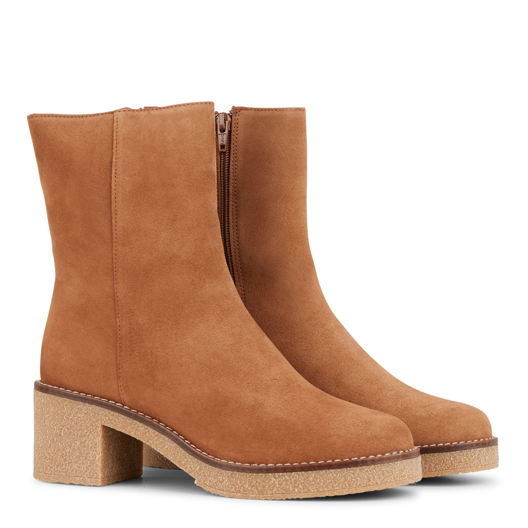 CLARA - Bottines en cuir | Beige