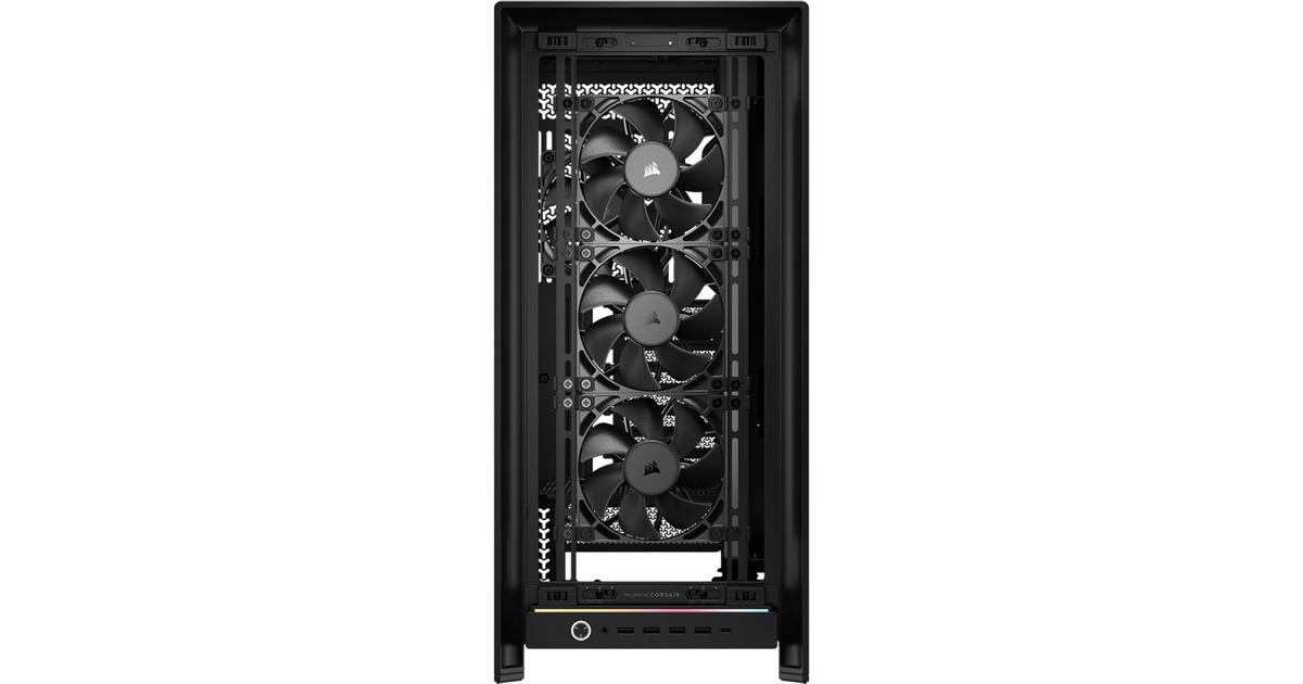 CorsairFRAME 5000D RS midi tower behuizing  (Zwart | 4x USB-A | 1x USB-C | RGB | Tempered Glass)