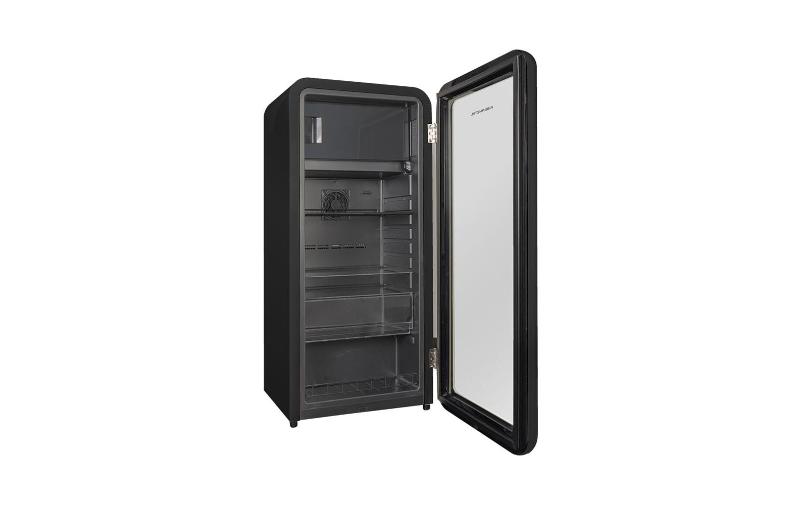 Getränkekühlschrank RKS149 Rechts, Schwarz<br>Retrokühlschrank