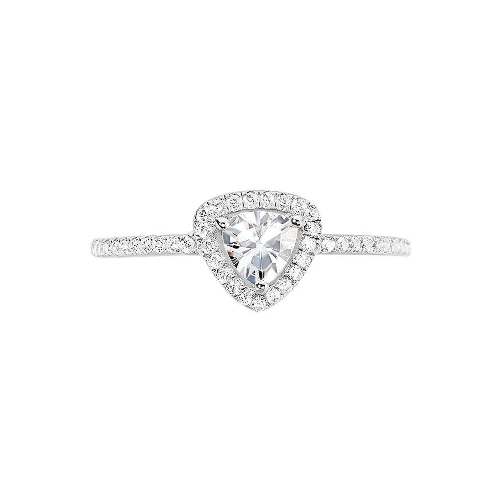 Bague Amantine Argent Blanc Oxyde De Zirconium