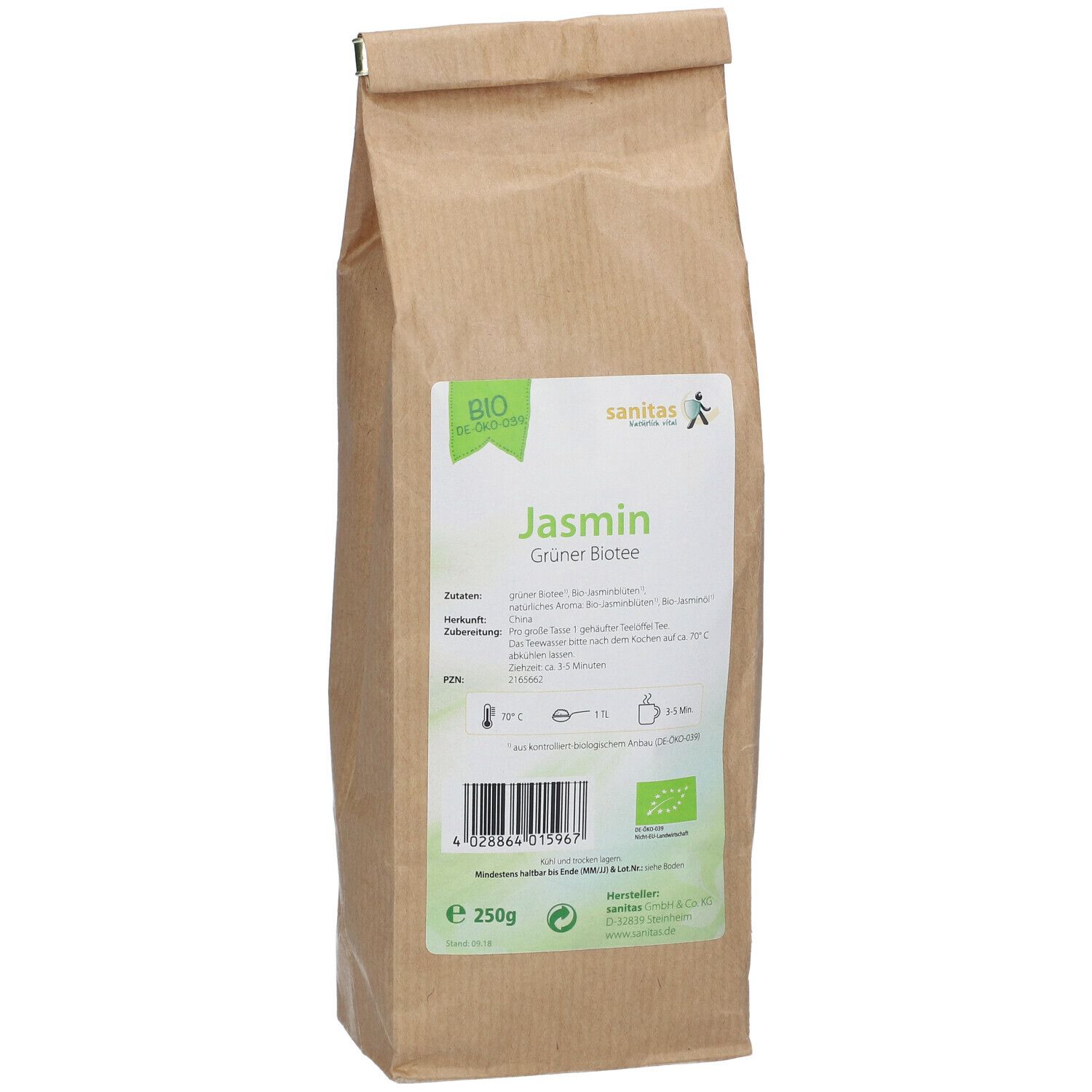 Grüner Bio-Tee China Jasmin