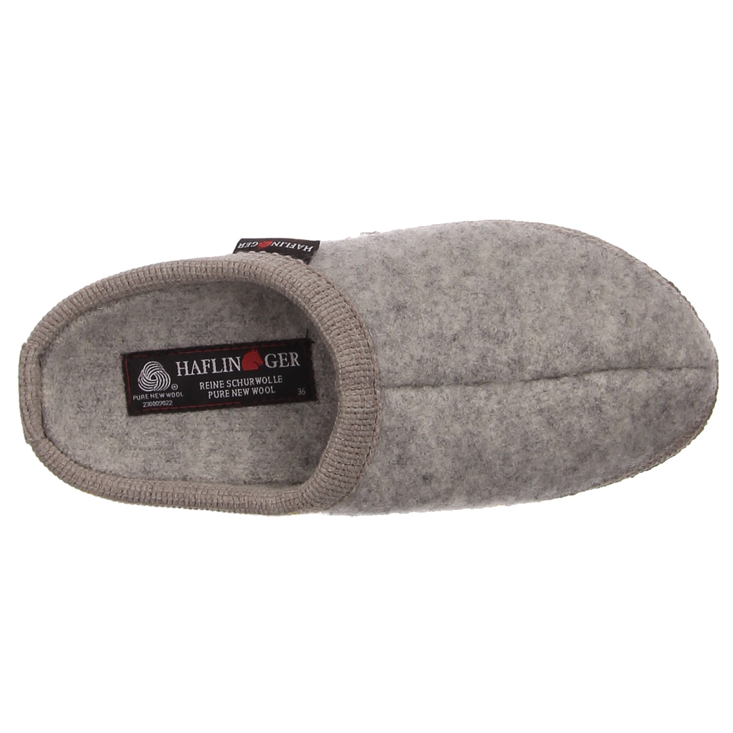 Haflinger Hausschuhe steingrau grau