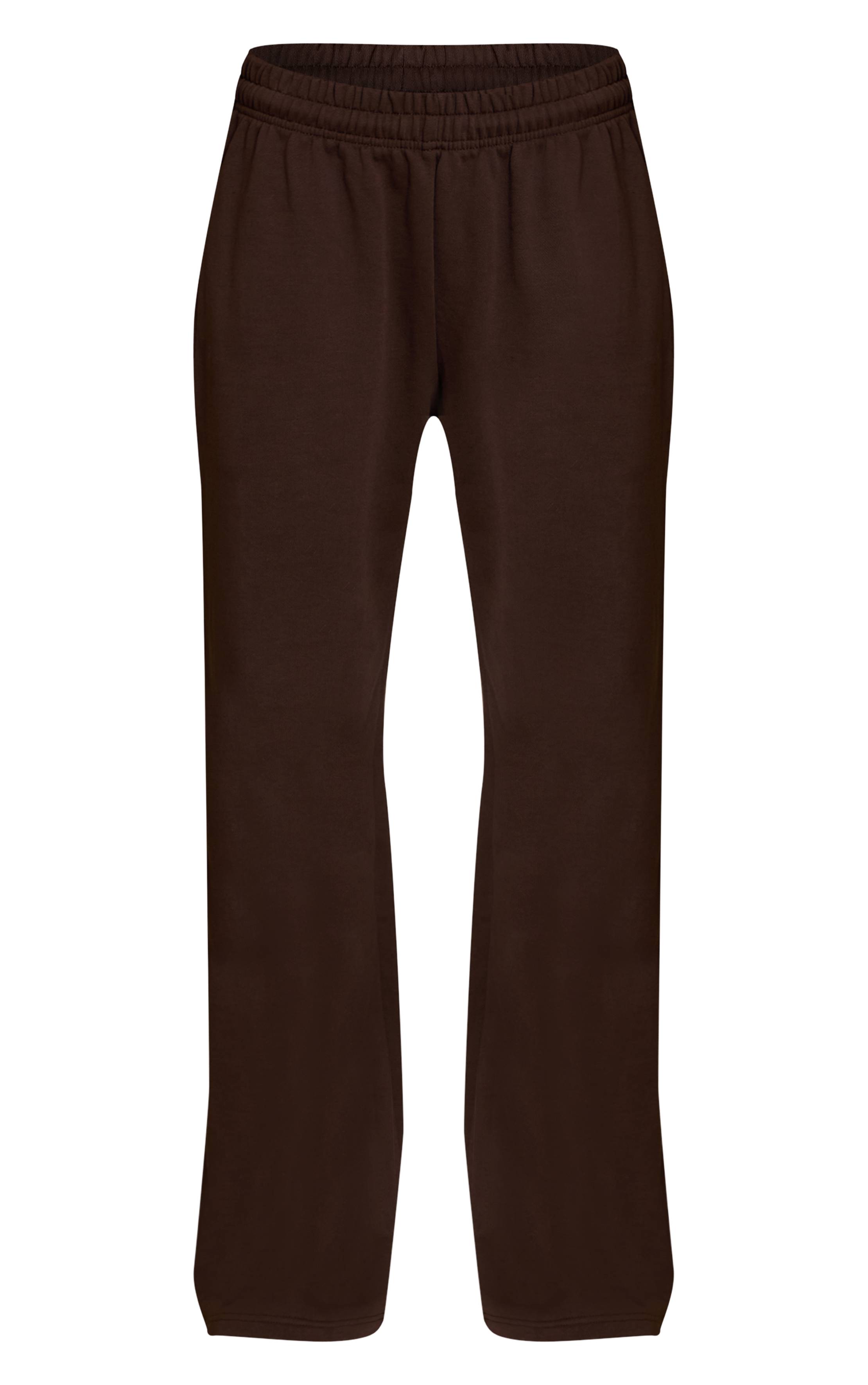 Chocolat Jogging Droit En Coton Loopback Épais 440 G/m² PLT