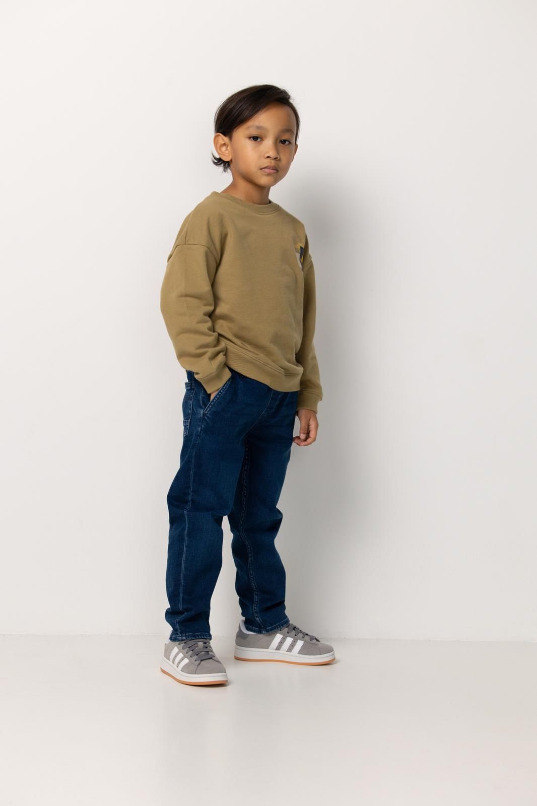Noppies Kids Sweater Ray - Backprint - Dried Herb