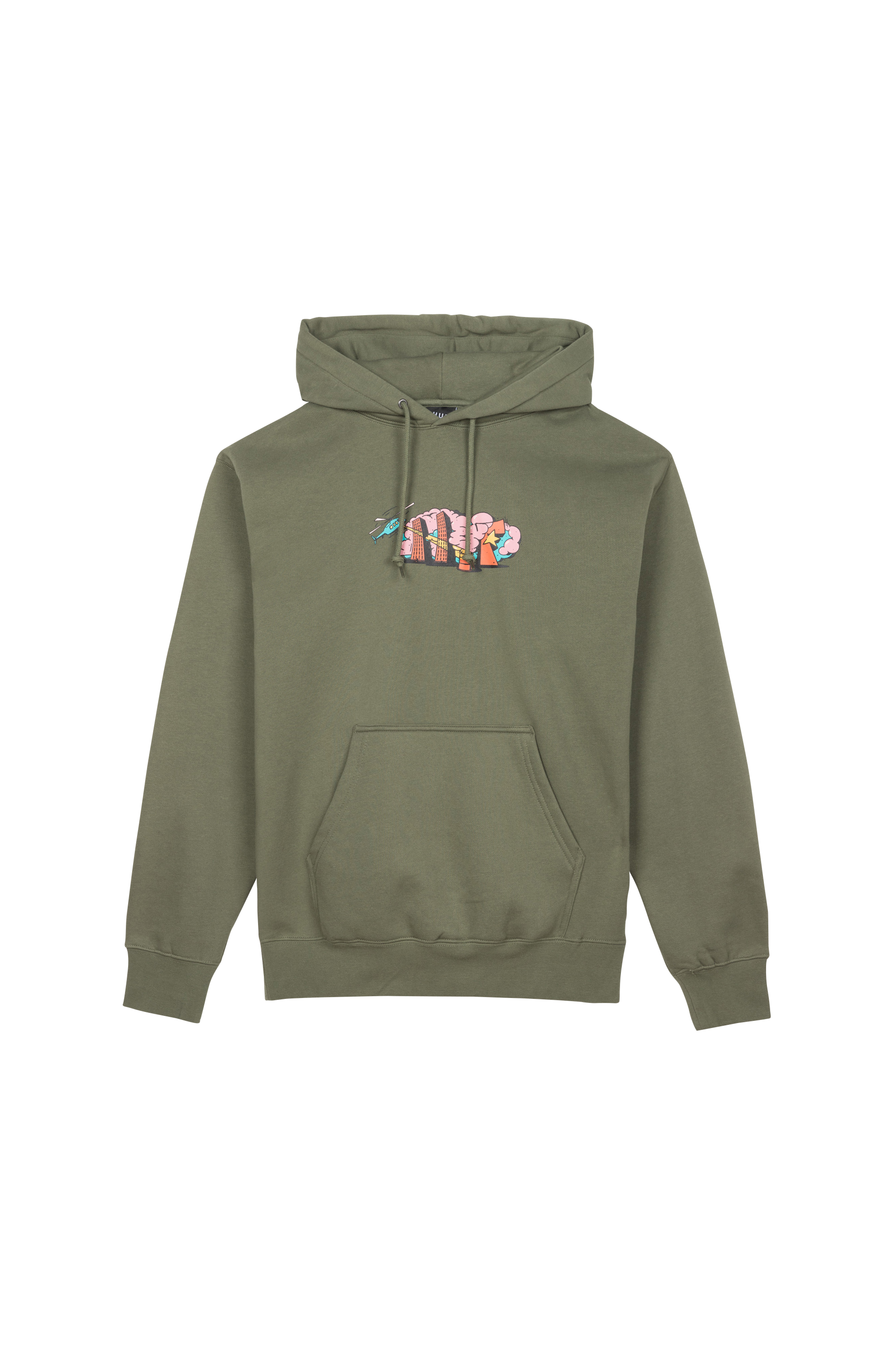 HUF hoodie STREET LEVEL Vert