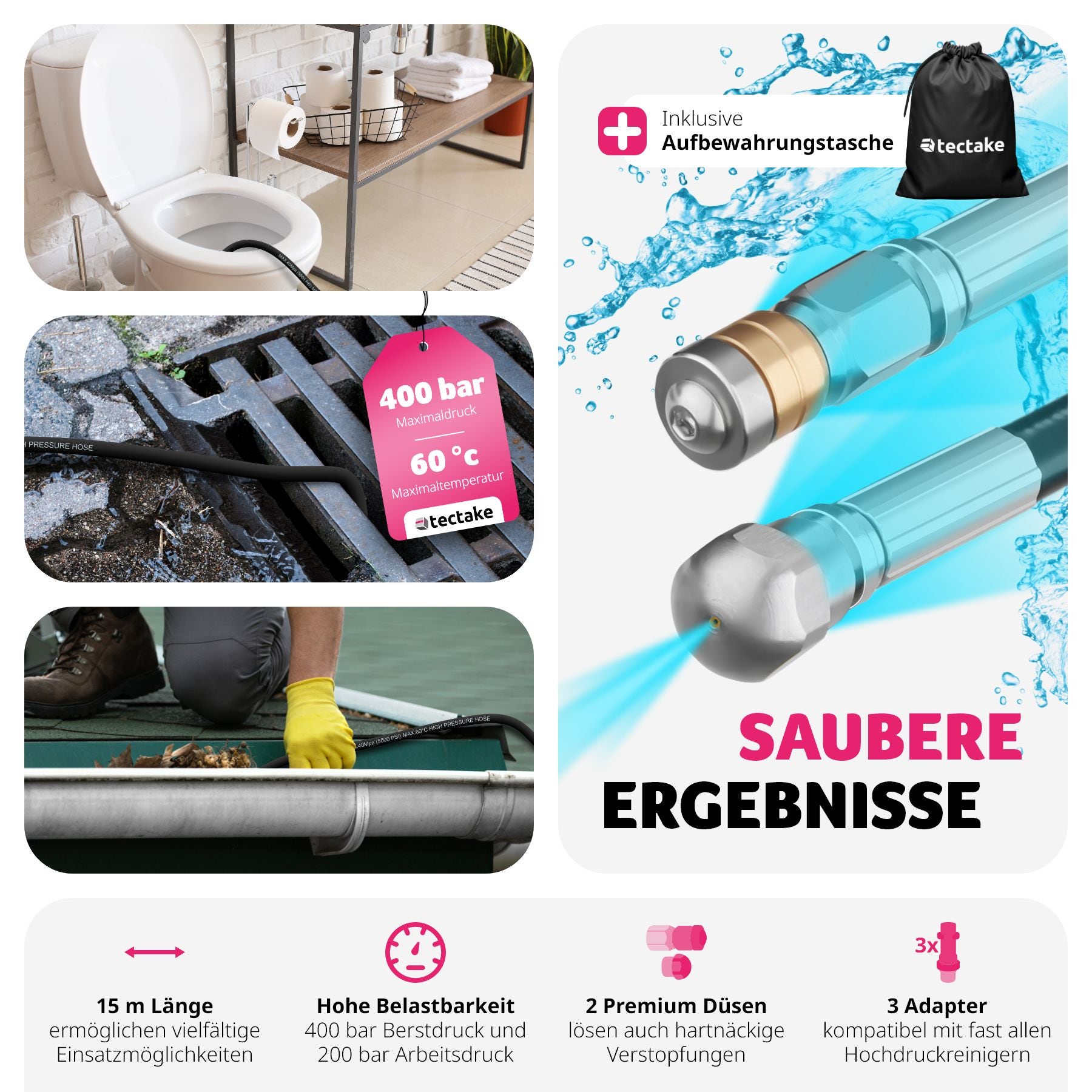 Rohrreinigungsschlauch-Set