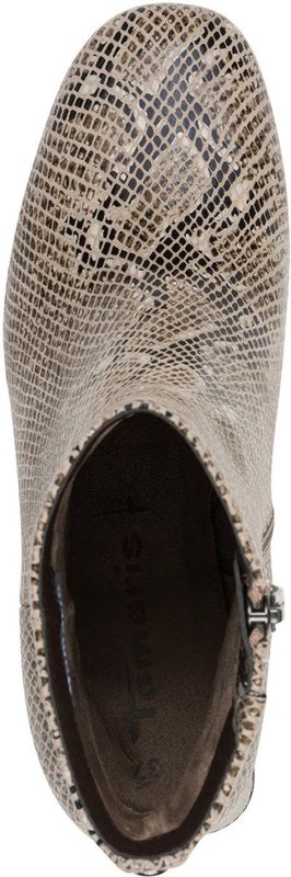 TAMARIS - Core - Dames Laarzen - Beige - Blokhak - 13,5 cm Schachthoogte