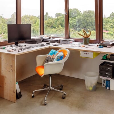 Container Atlas Desk, RAL 1016 Schwefelgelb