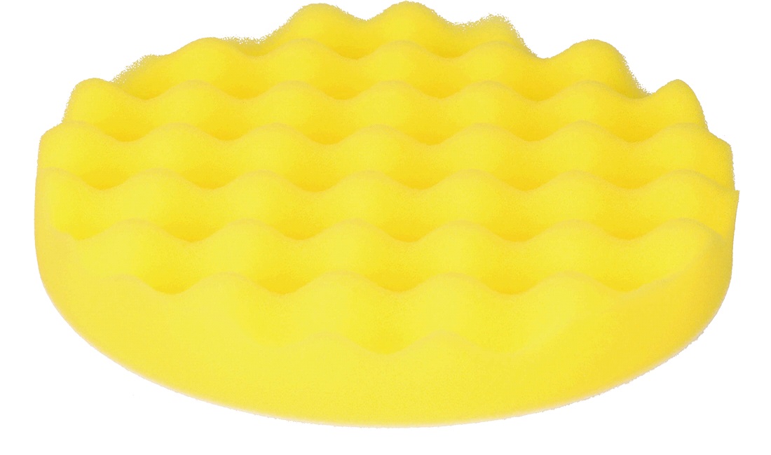 Polerrondel Gul vaflet medium 180 mm
