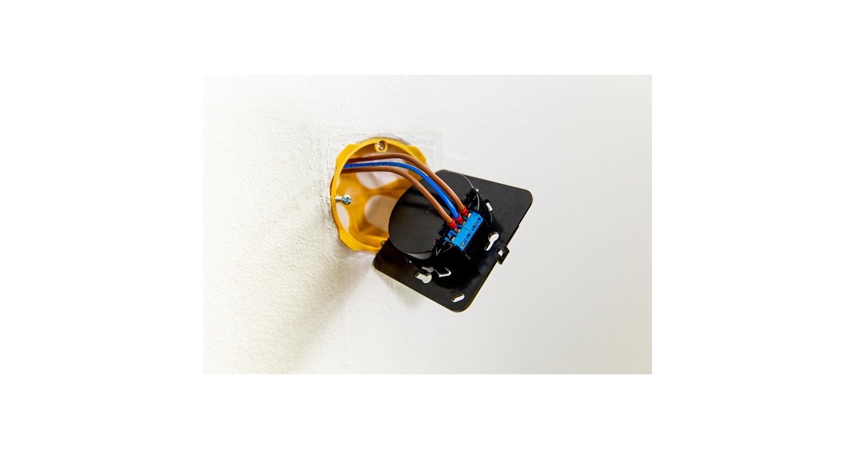 ShellyWall Display Black bedieningspaneel  (Zwart)