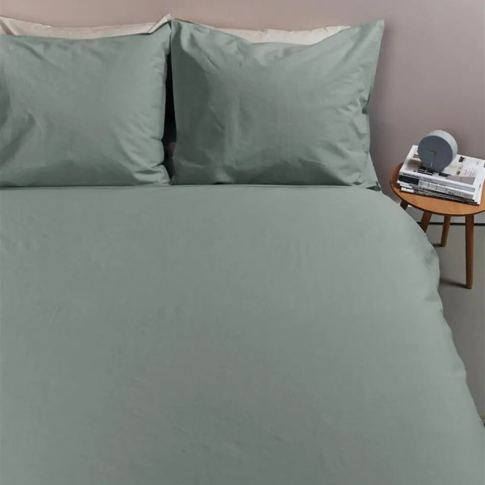 Ambiante Cotton Uni dekbedovertrek - 240x200/220 - Groen