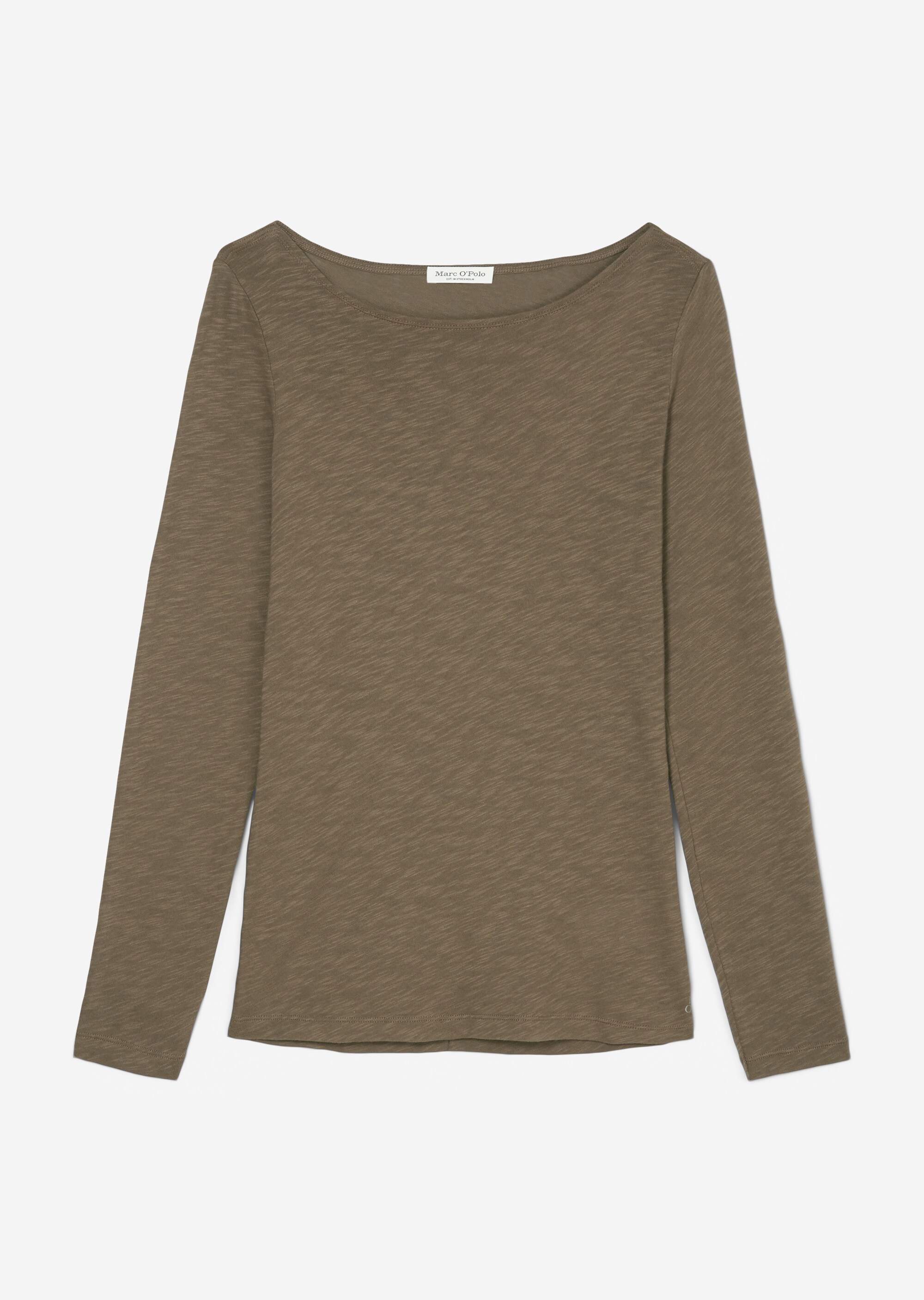 Longsleeve regularaus Slub-Jersey