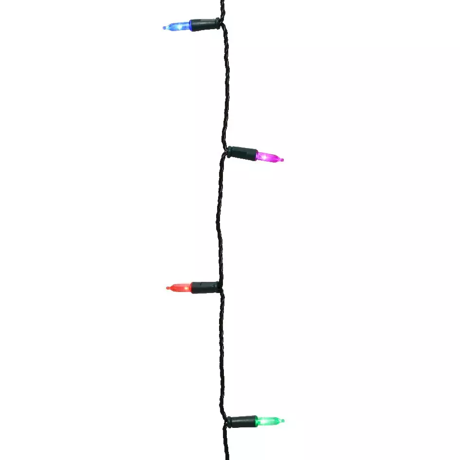 Guirlande lumineuse 12 m 120 LED câble vert Twinkle Multicolore