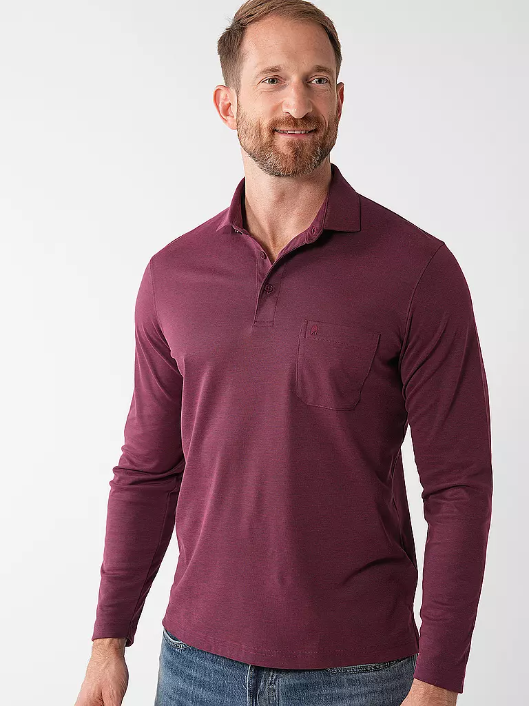 RAGMAN Poloshirt dunkelrot