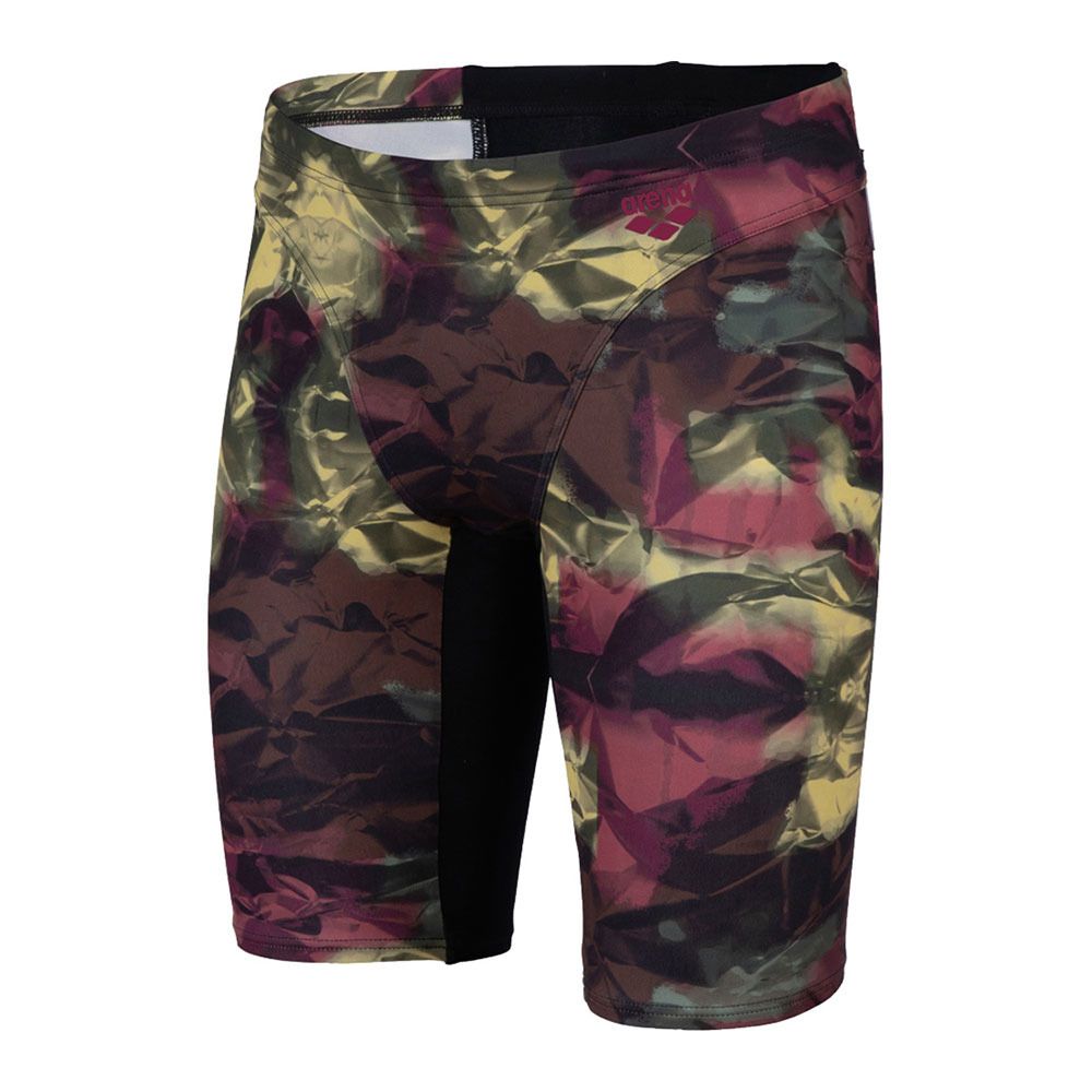 Arena HERO CAMO - Jammer de bain Homme black/red fandango multi