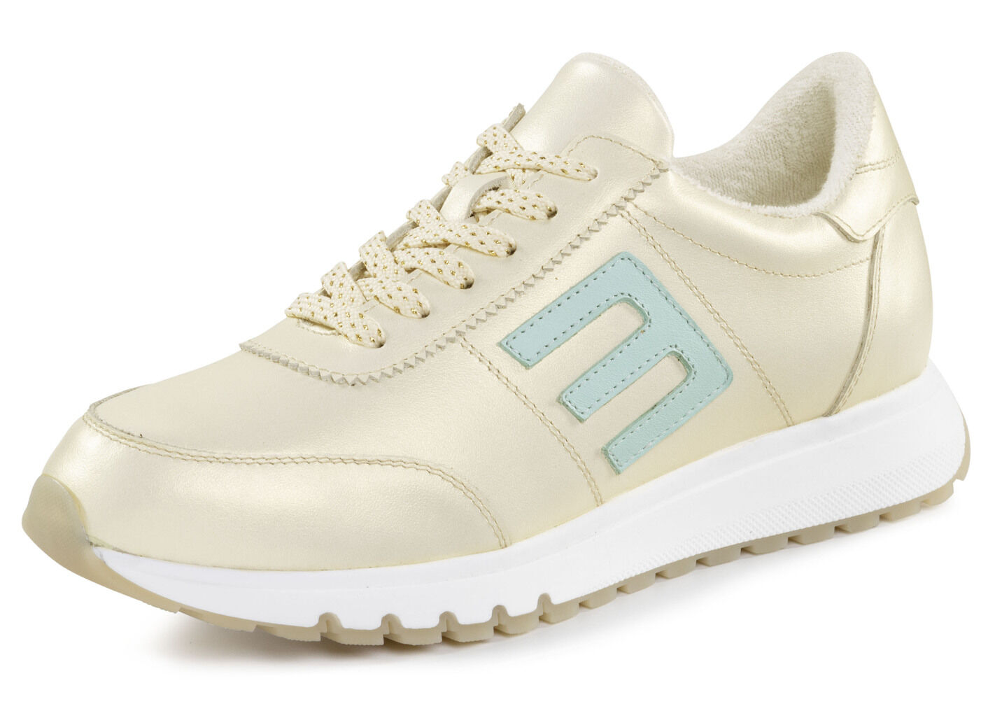 ELENA EDEN Sneaker aus schimmerndem Nappaleder