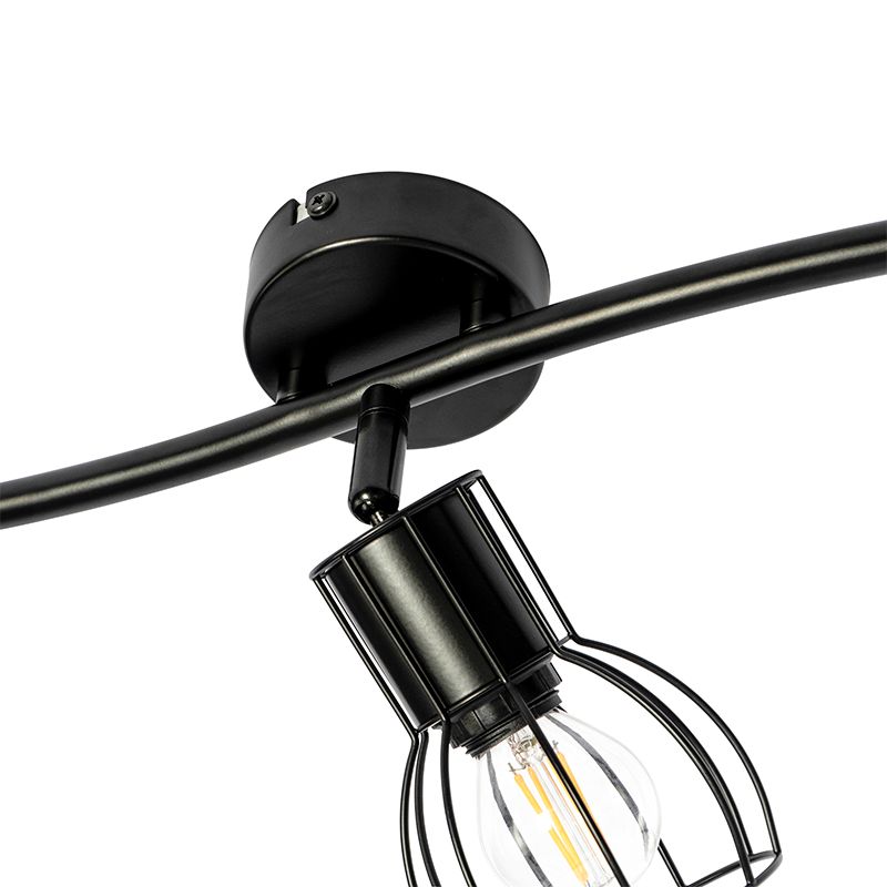 Moderne plafondspot zwart 63 cm 3-lichts verstelbaar - Botu