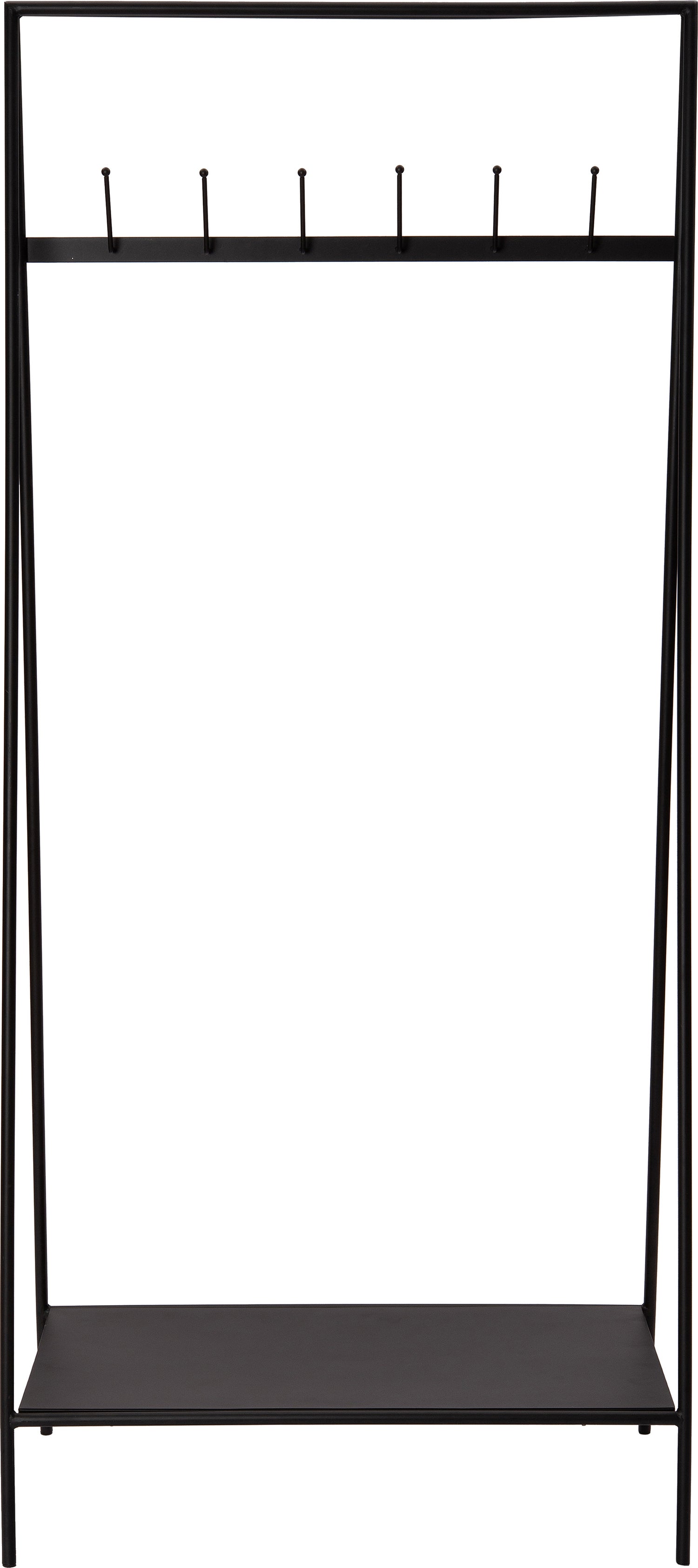 Intratuin kapstok Tony zwart 80 x 48 x 178 cm