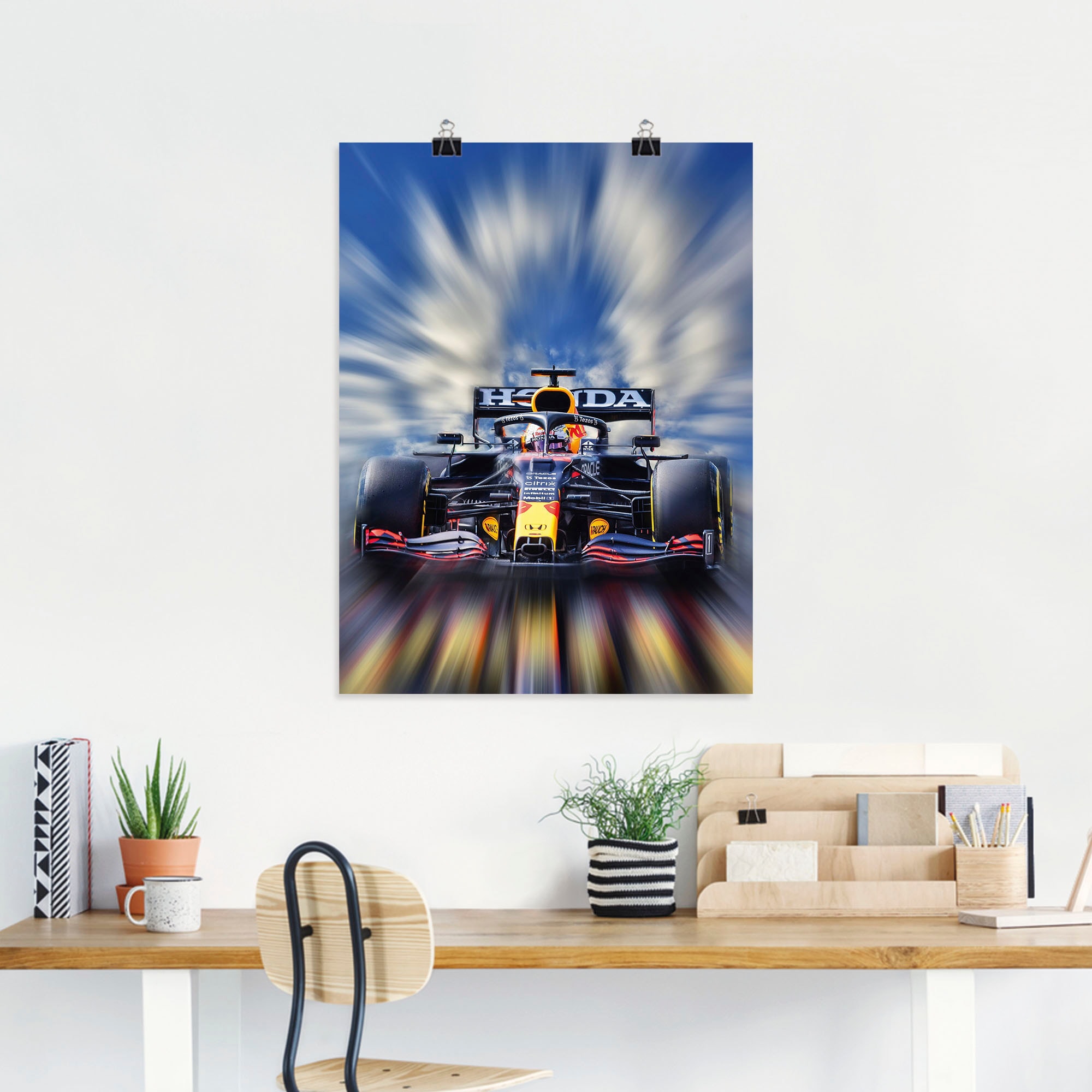 Artland Wandbild »Max Verstappen - Weltmeister der Formel1« Auto 1 Stk. tlg. als Alubild, Outdoorbild, Leinwandbild, Poster, Wandaufkleber