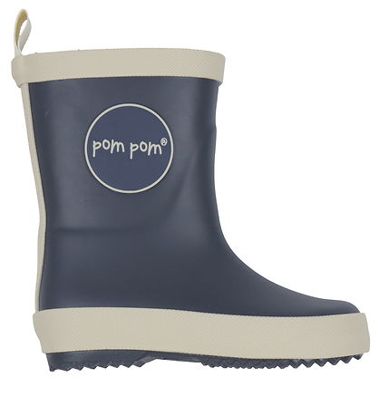 Pom Pom Gummistiefel - Navy